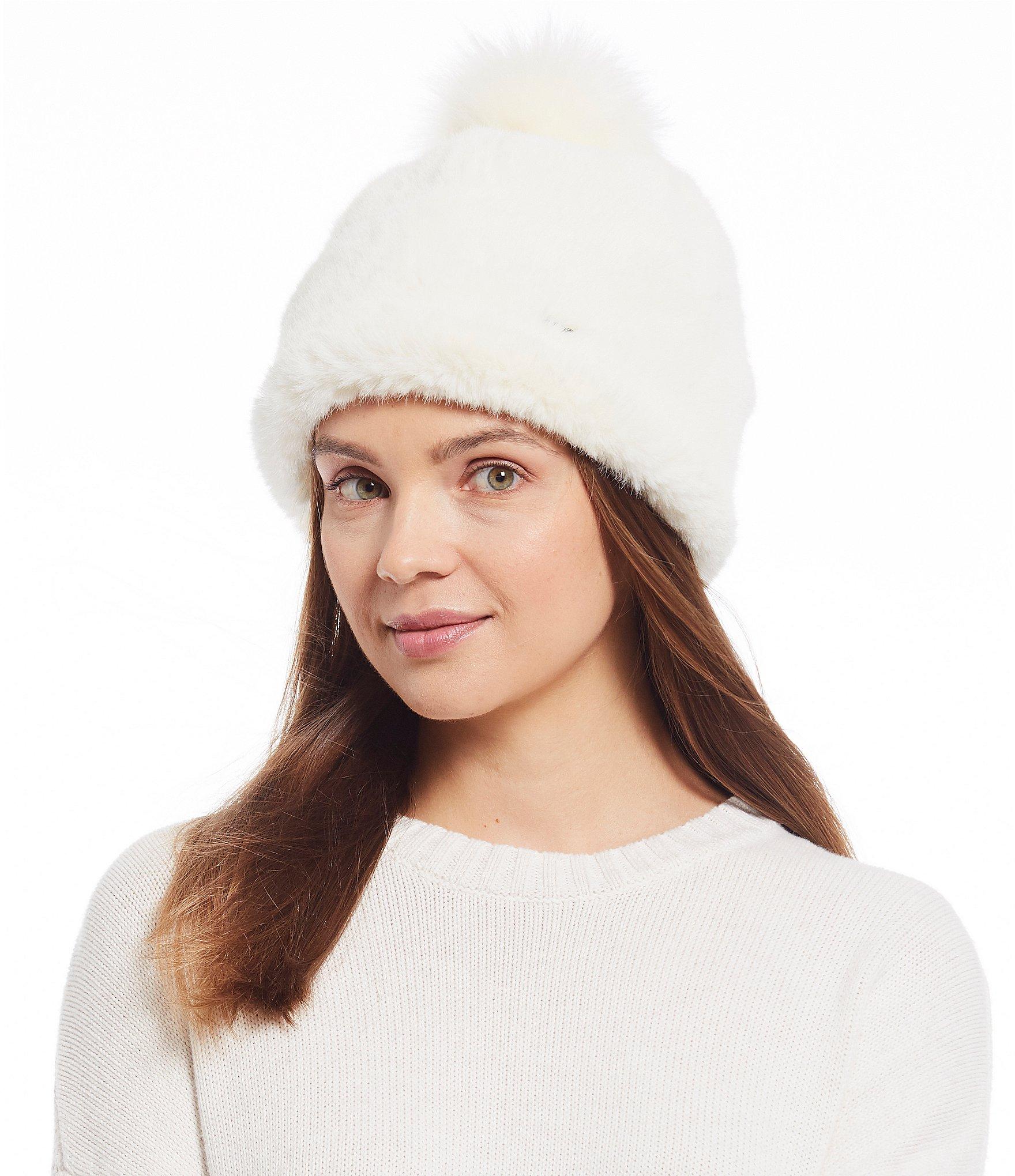 ugg beanie with fur pom