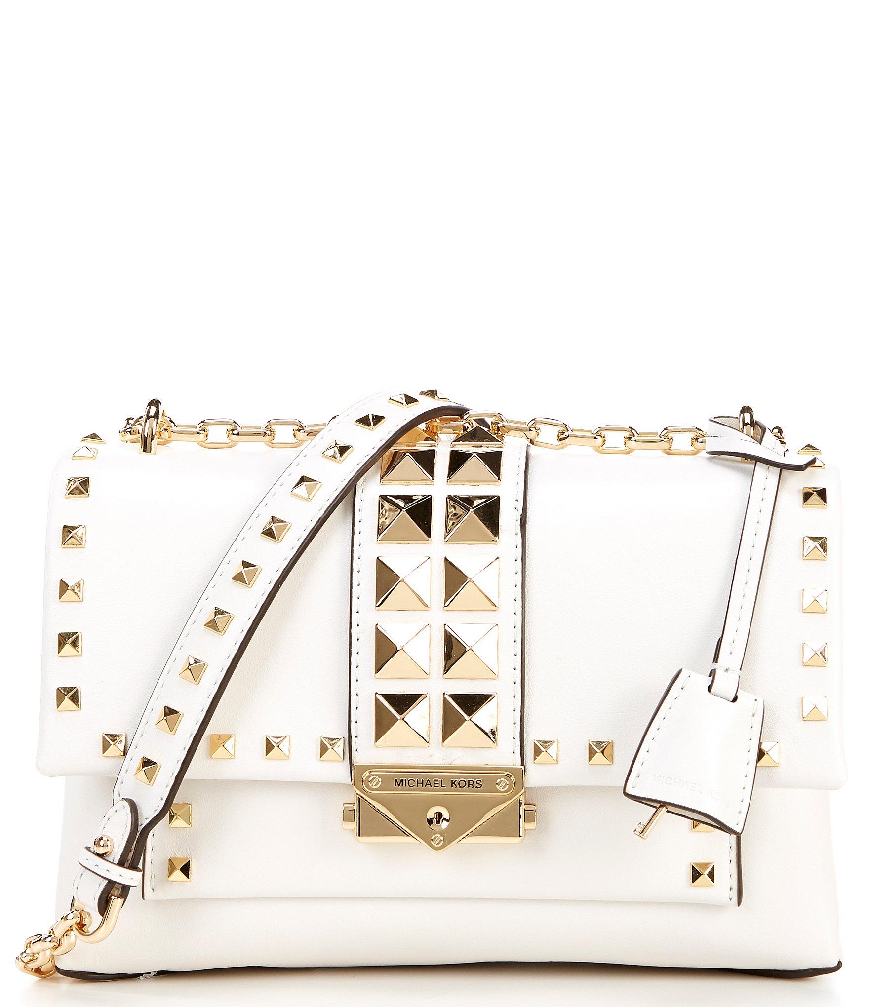 Michael Kors Cece Medium Studded Leather Convertible Shoulder Bag in ...