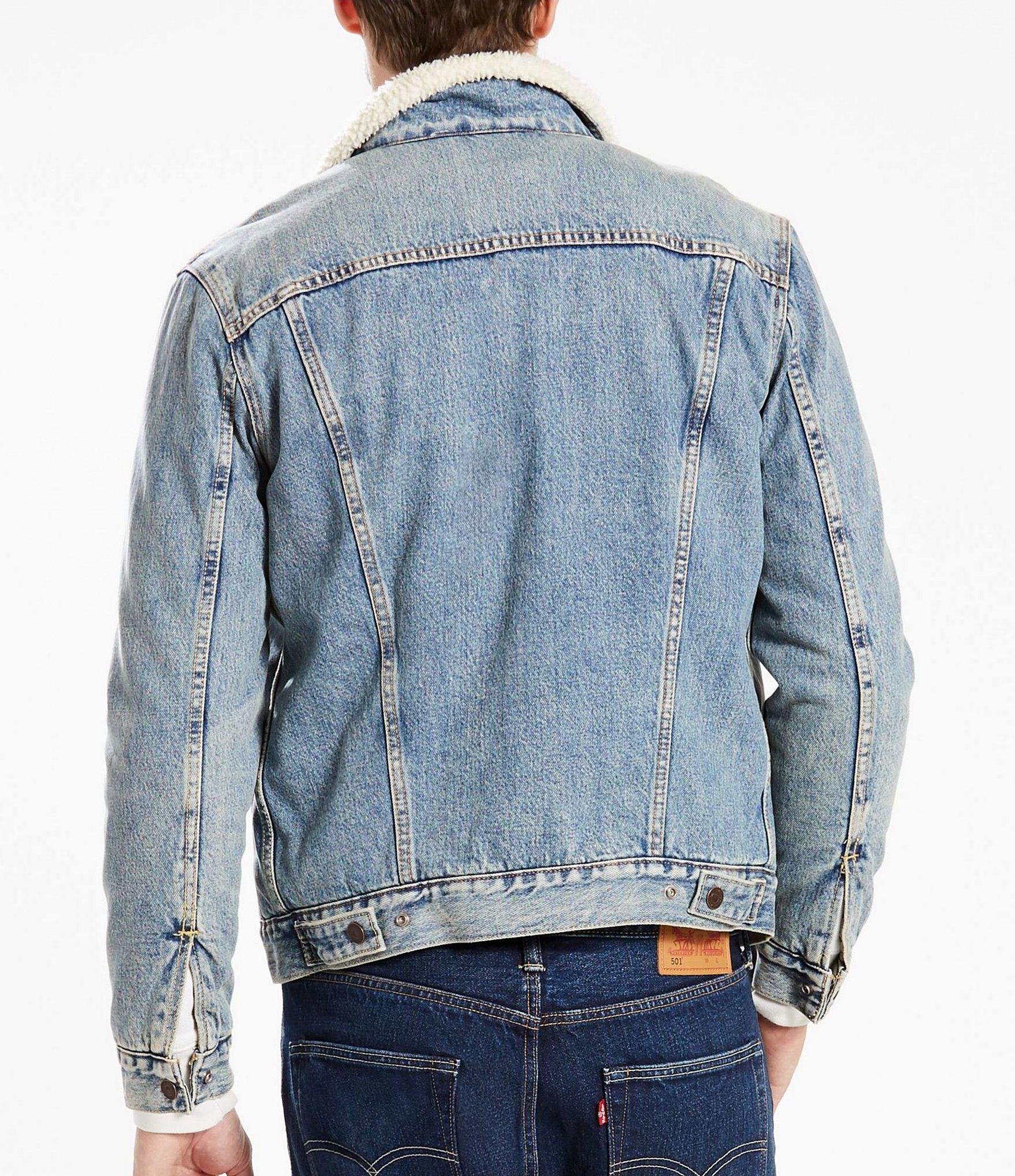 levis mustard sherpa jacket
