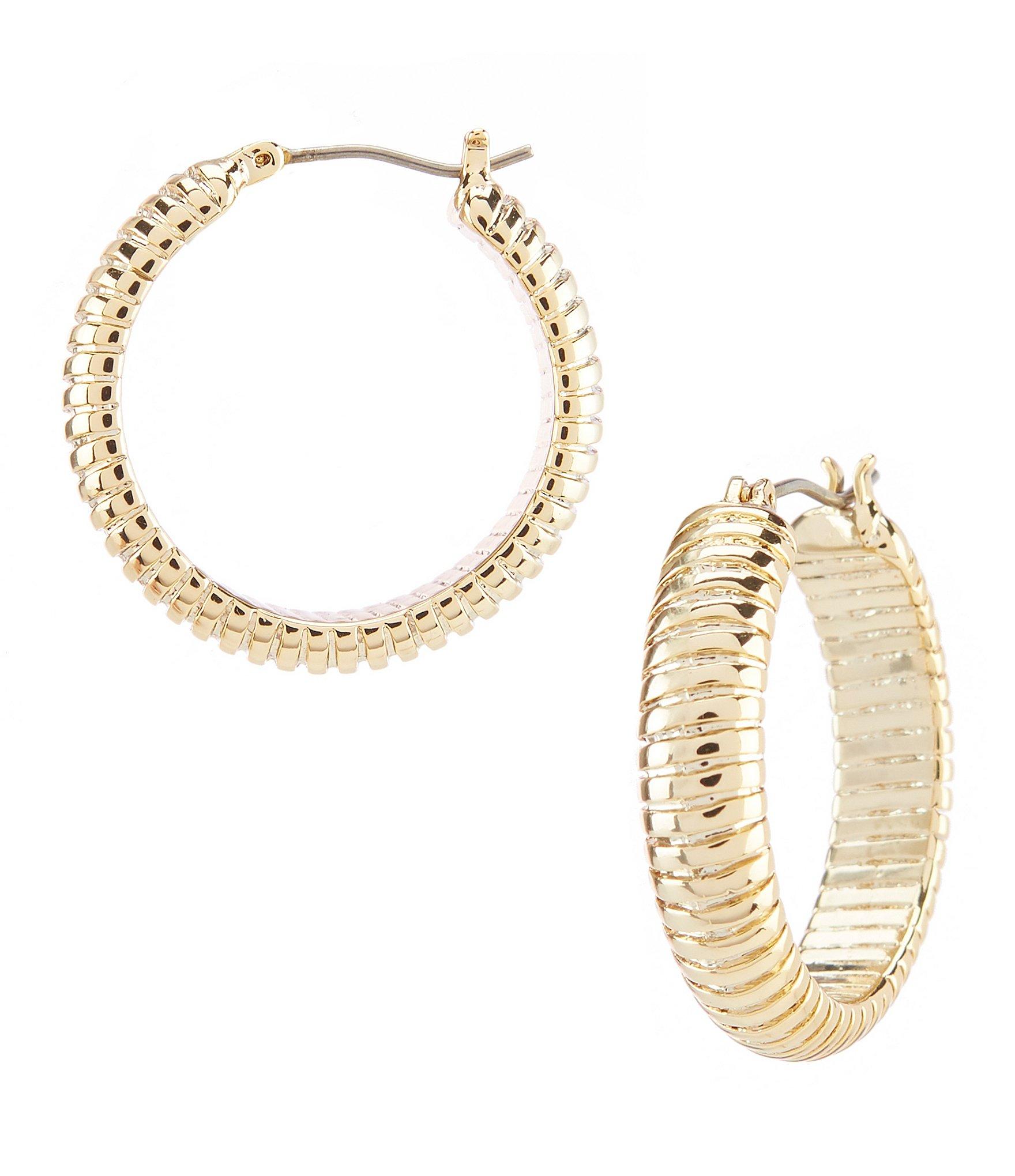 Lyst Lauren by Ralph Lauren Omega Hoop Earrings in Metallic