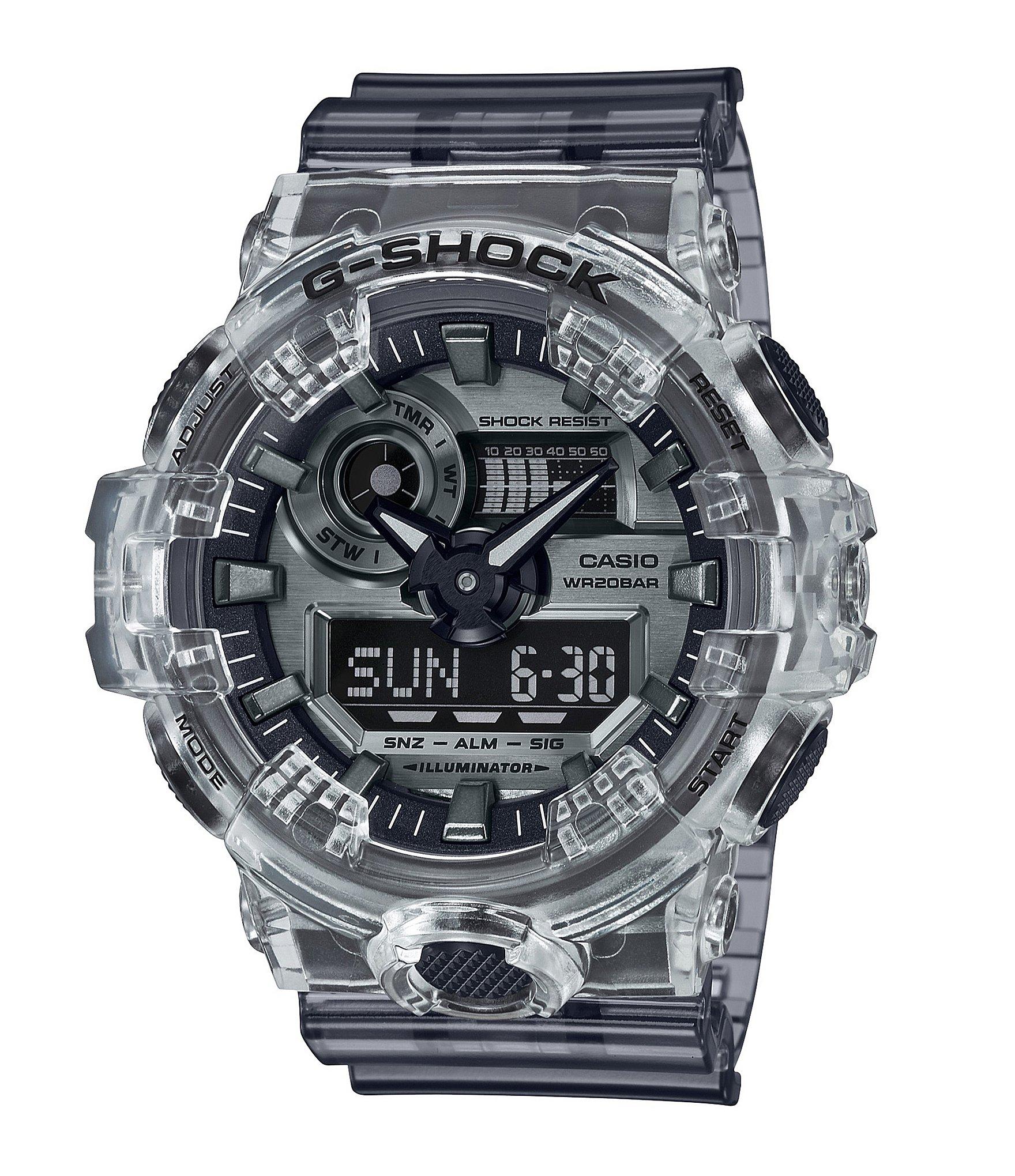 g shock clear skeleton series