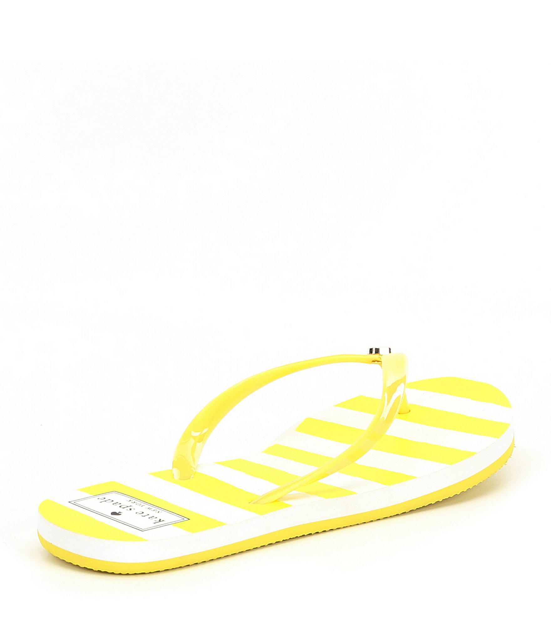 kate spade yellow flip flops
