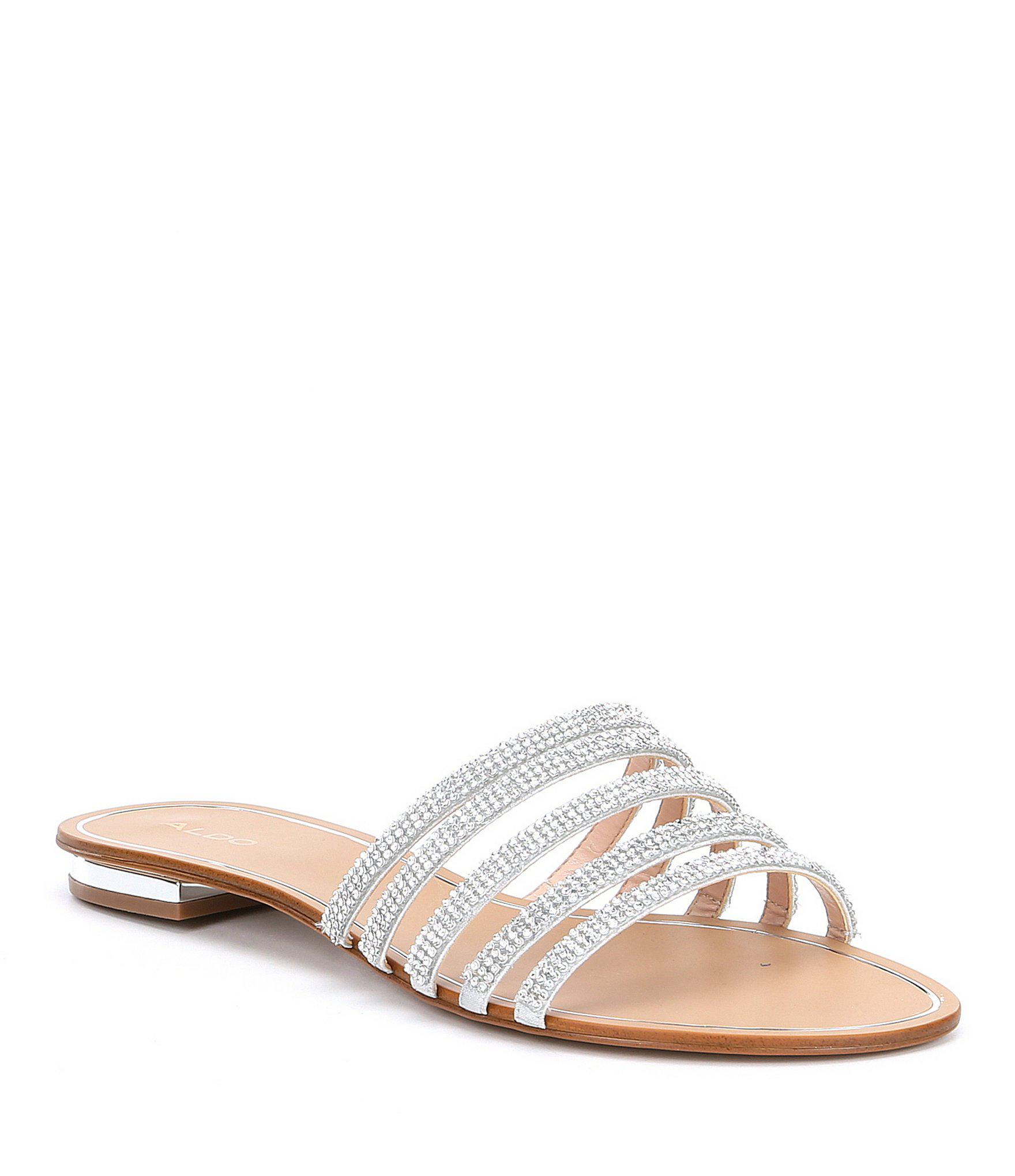 aldo sparkly slides