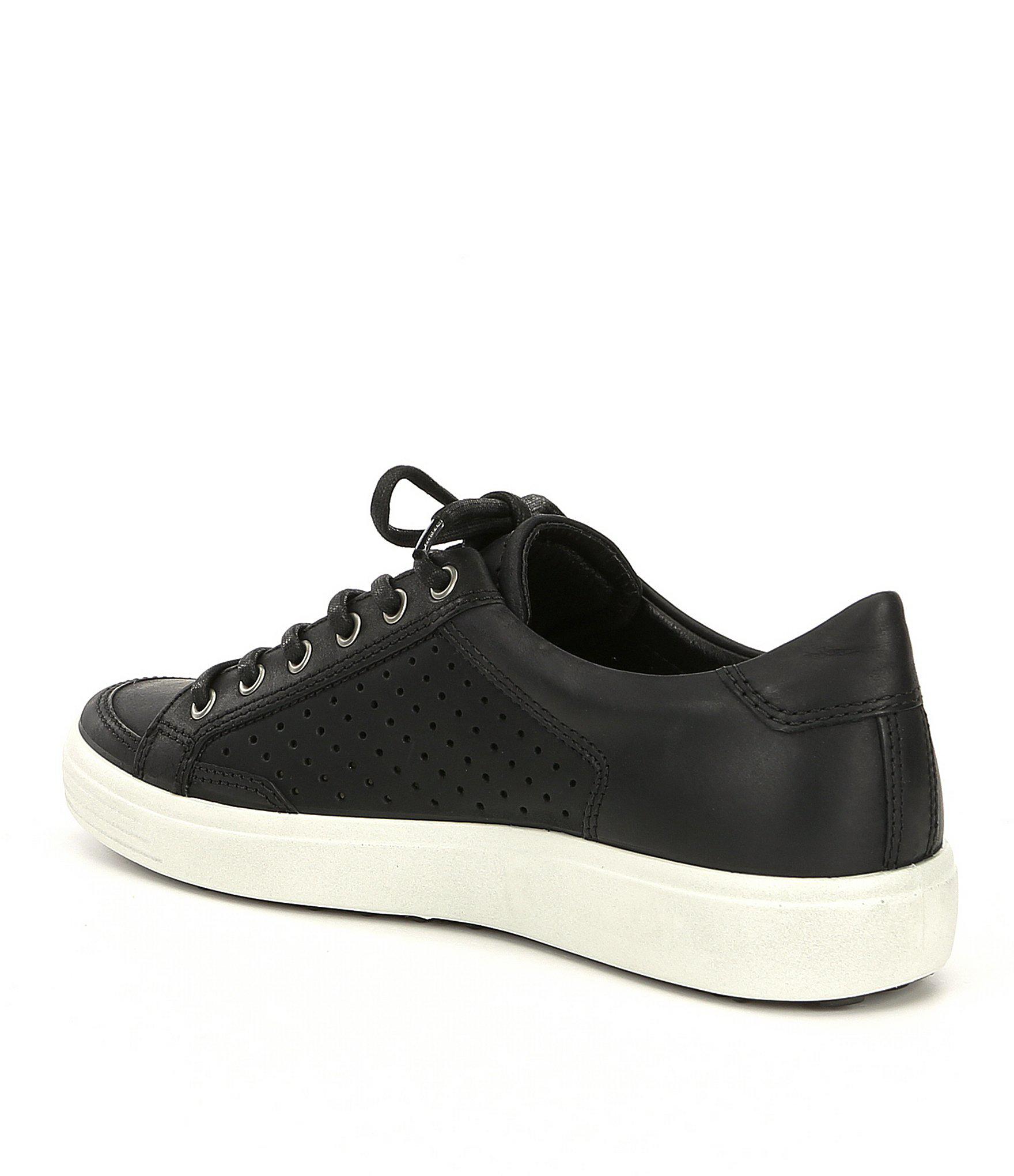 Ecco Synthetic Men's Soft 7 Retro Tie Sneakers in Black for Men - Lyst