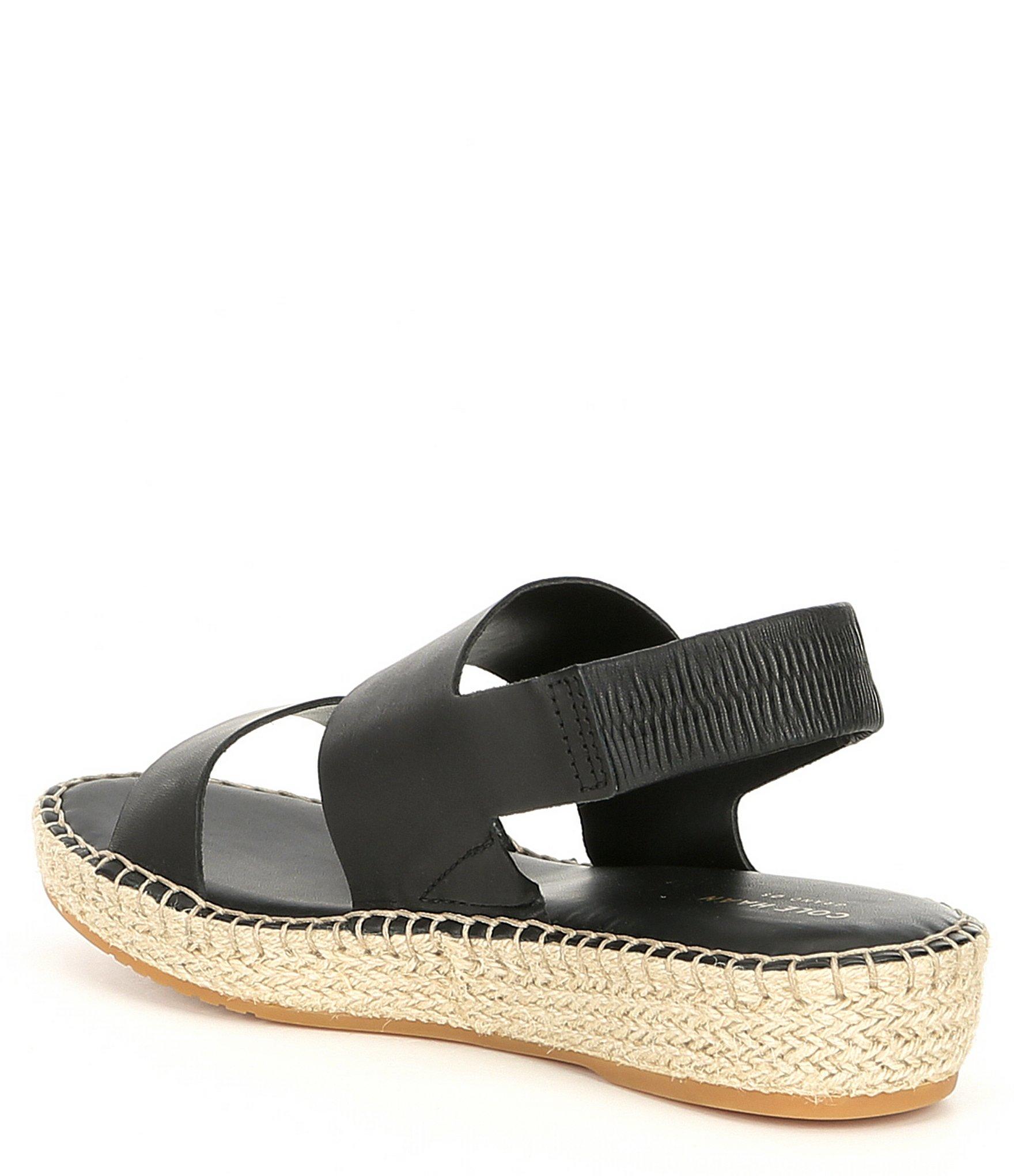 Cole Haan Leather Cloudfeel Espadrille Sandal in Black Leather (Black) - Save 10% - Lyst