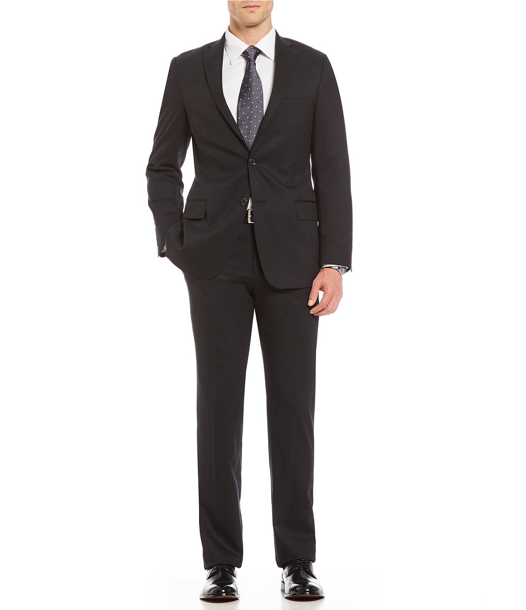 Hart Schaffner Marx Los Angeles Slim Fit Performance Suit in Black for ...