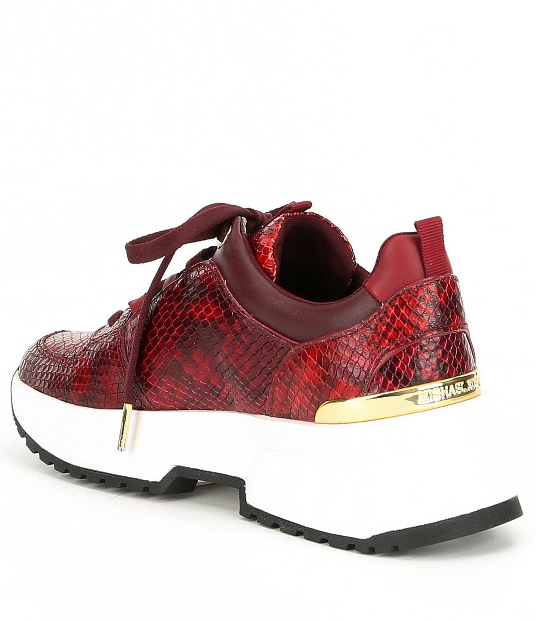 michael kors trainers womens red