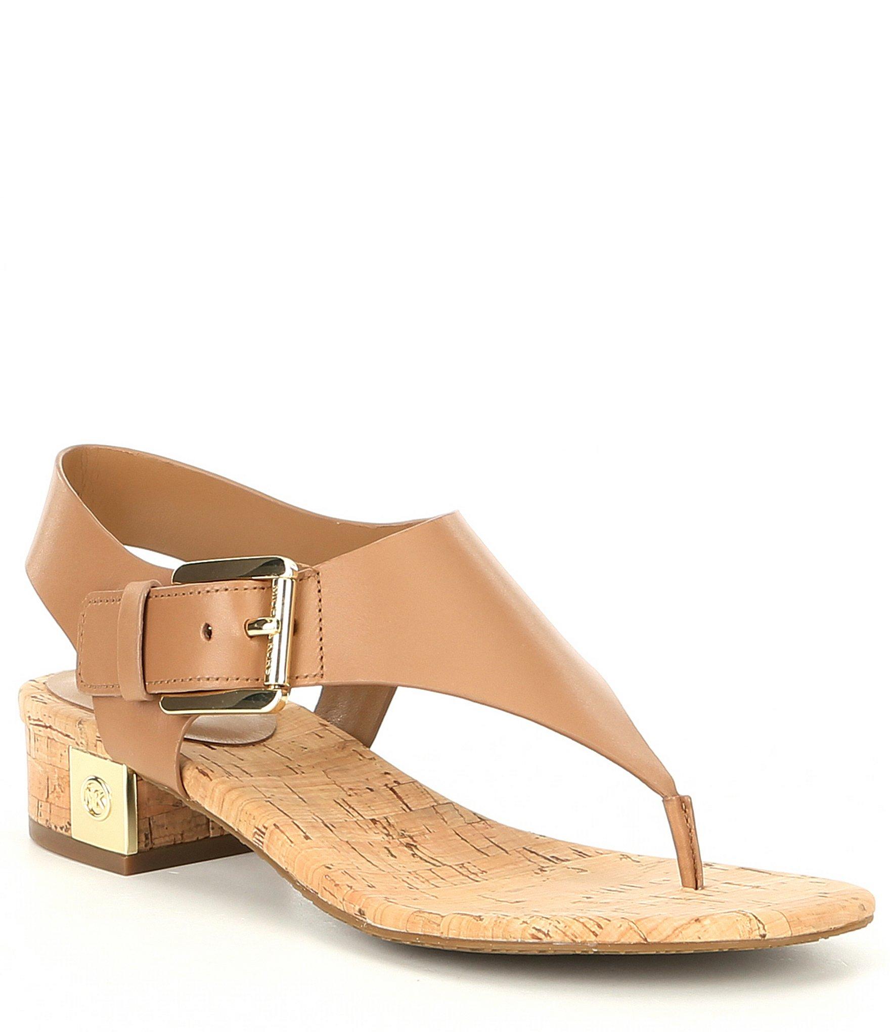 michael michael kors london thong block heel sandals