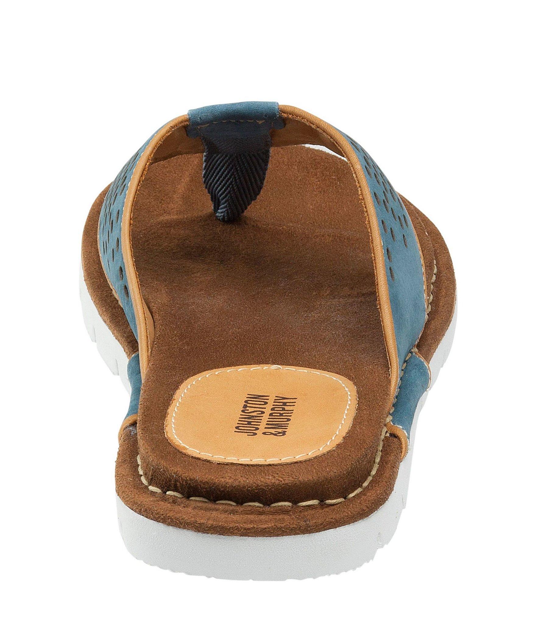 johnston and murphy mens flip flops