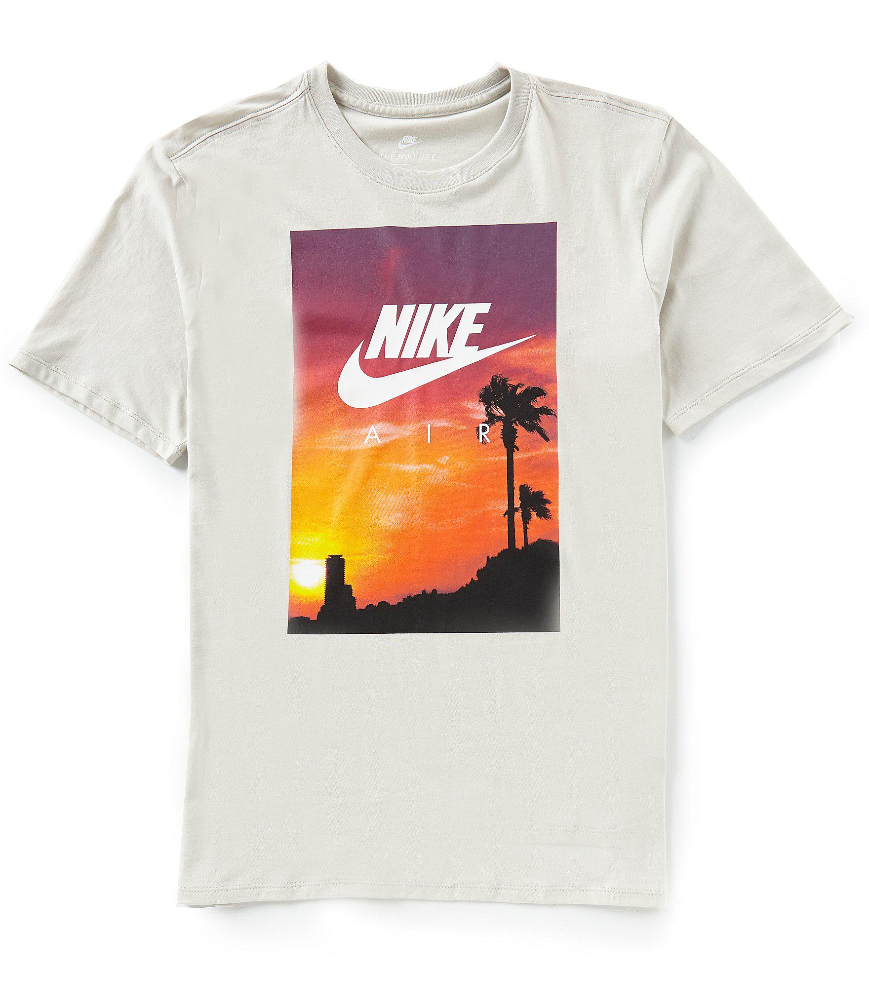 nike t shirt sunset