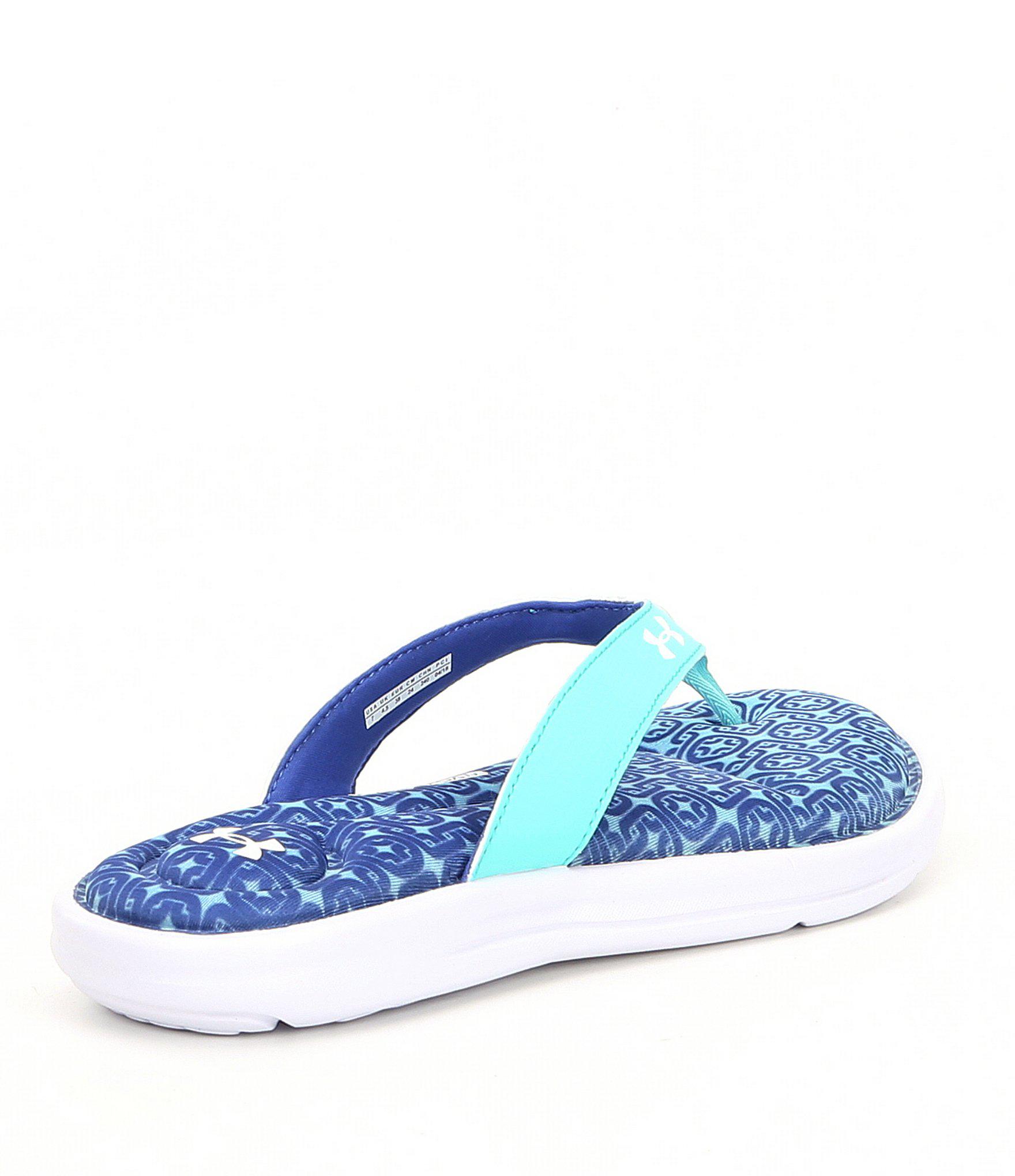 under armour women's marbella oval vi thong flip flops