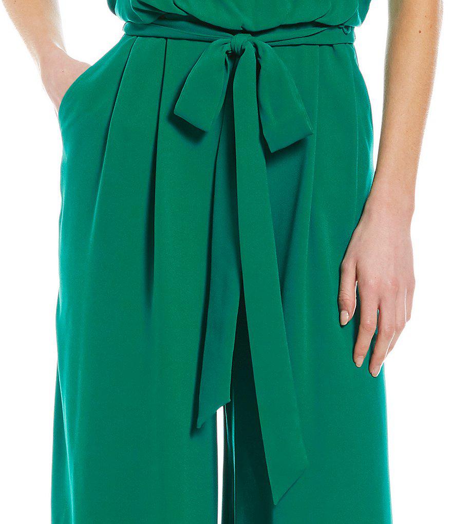 vince camuto green jumpsuit