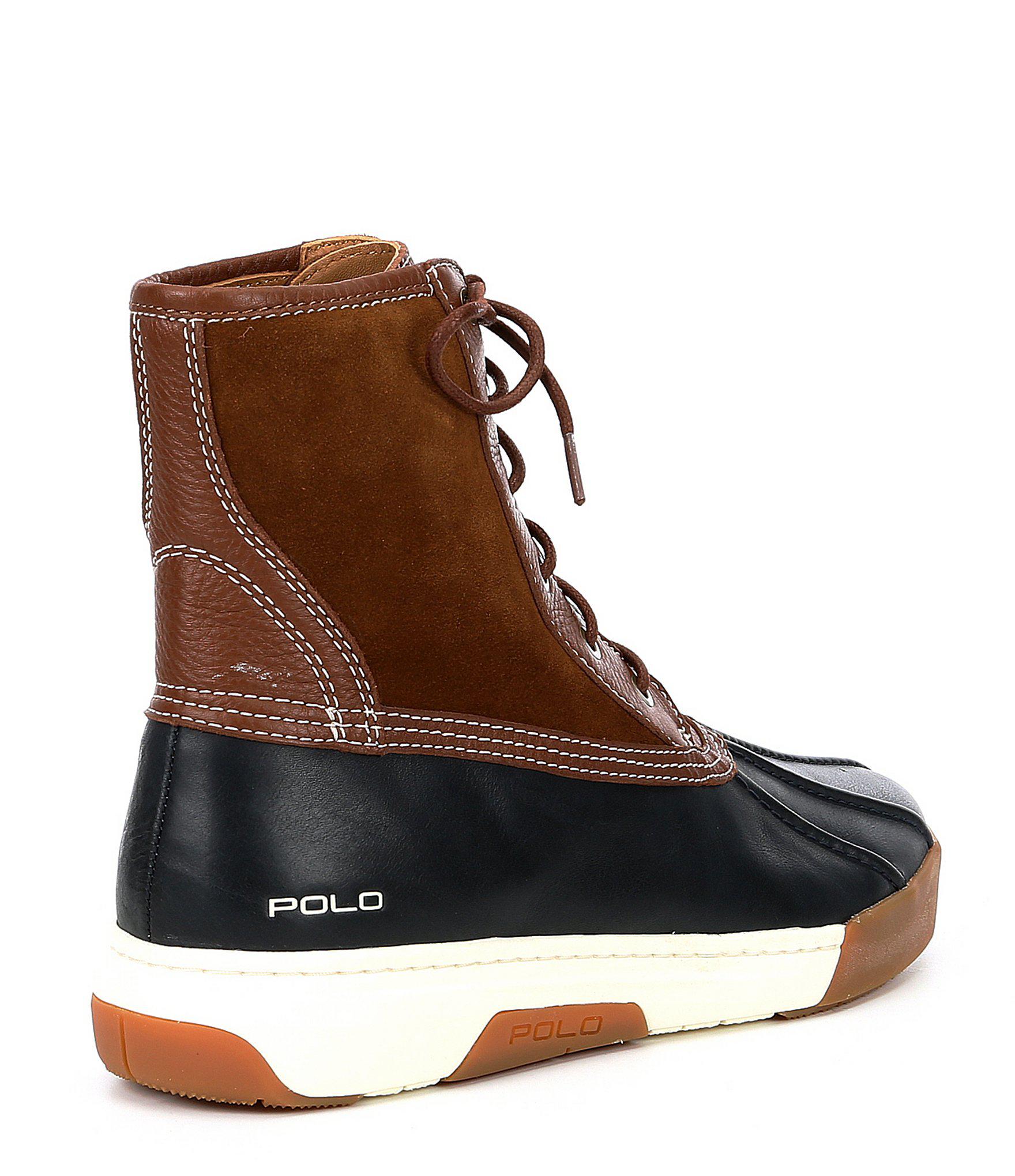 ralph lauren declan leather duck boot