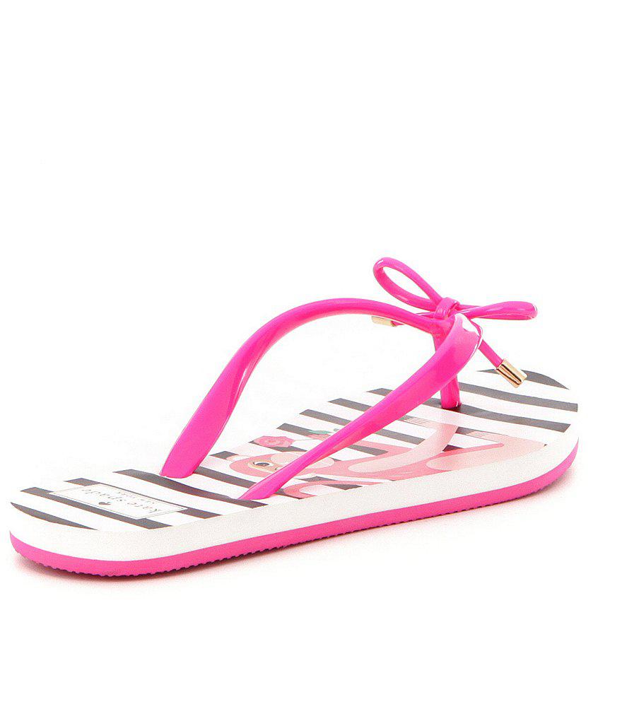 kate spade flip flops pink