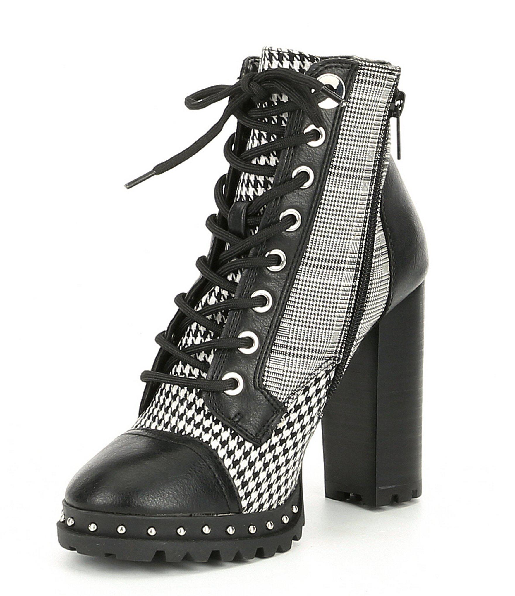 aldo block heel booties