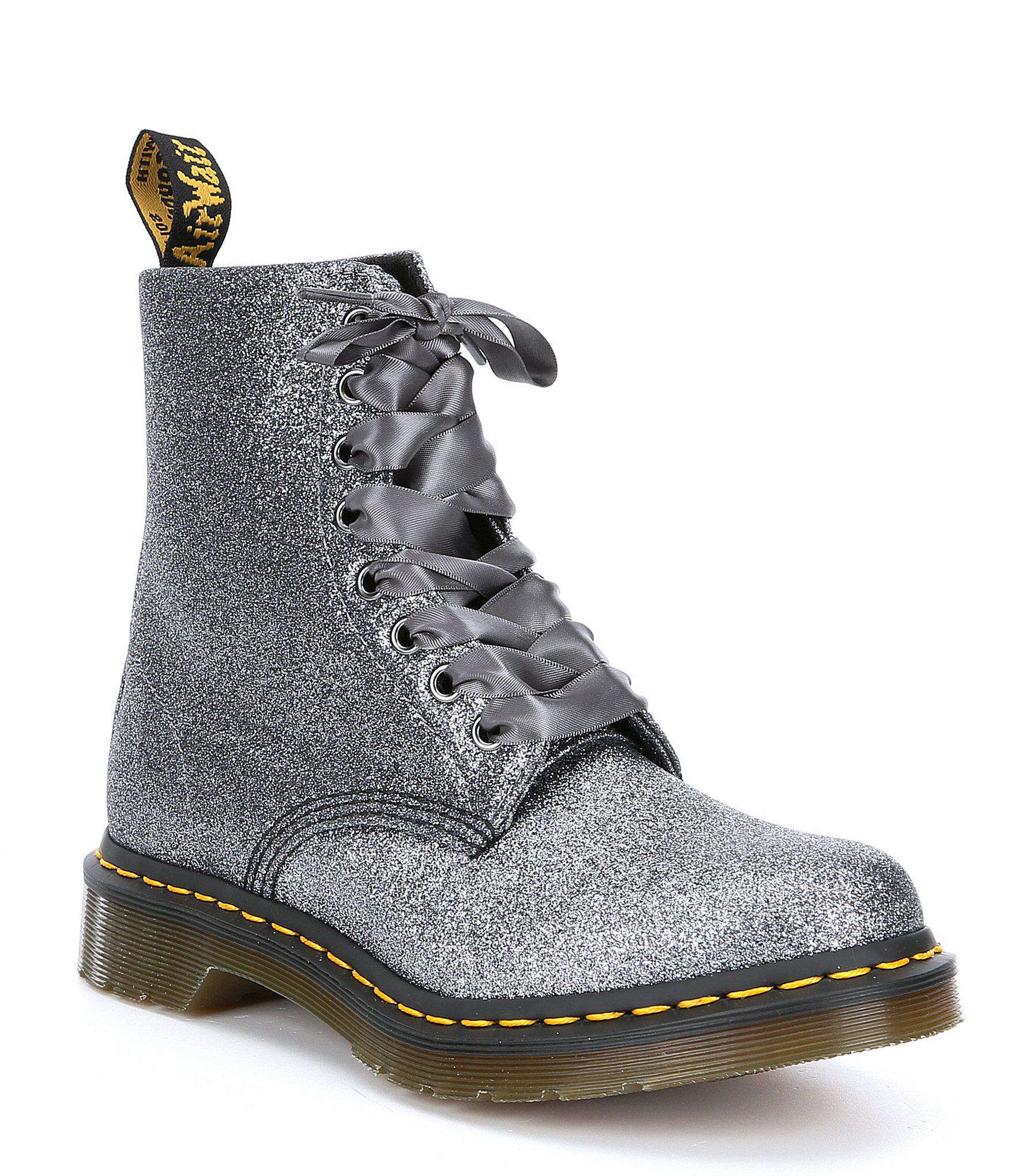 grey canvas doc martens