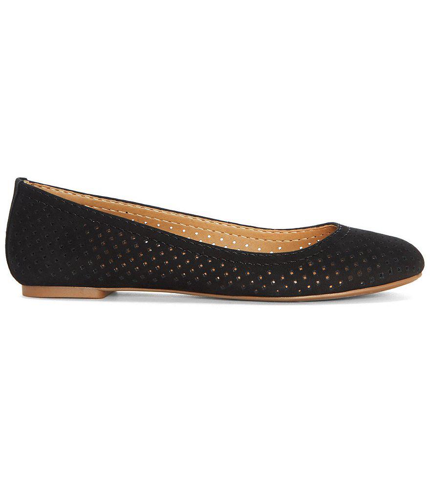nubuck ballet flats