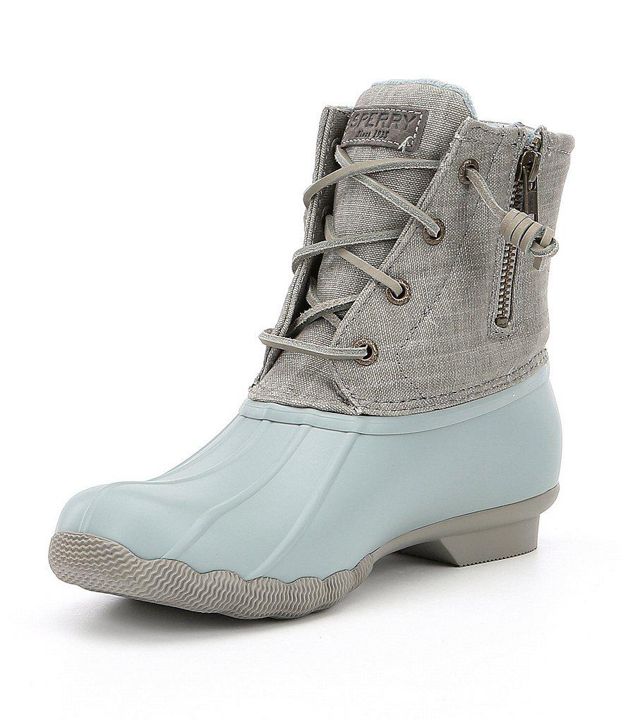 women's saltwater metallic duck boot sperry