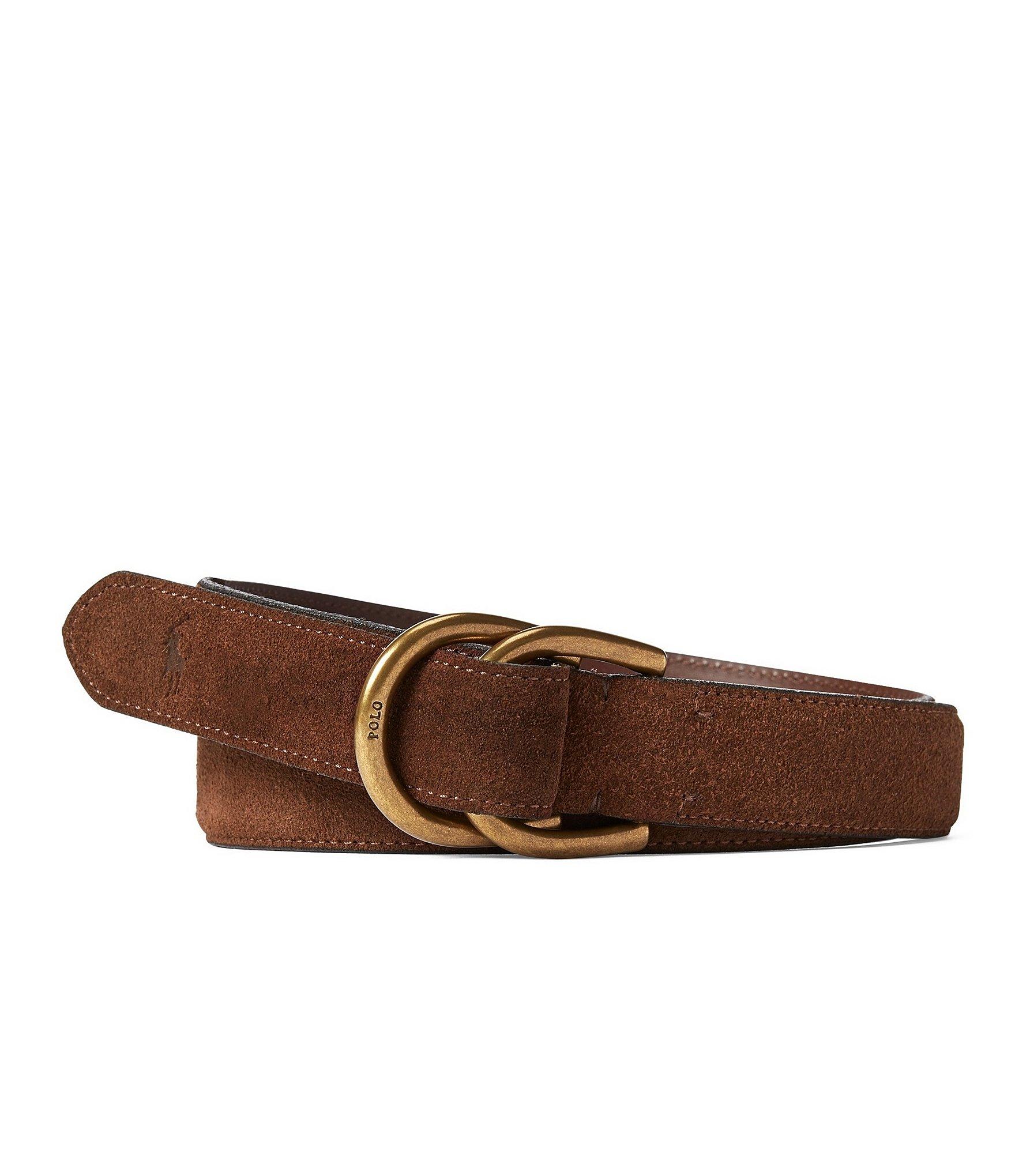 Polo Ralph Lauren Suede D-ring Belt in Brown for Men - Lyst