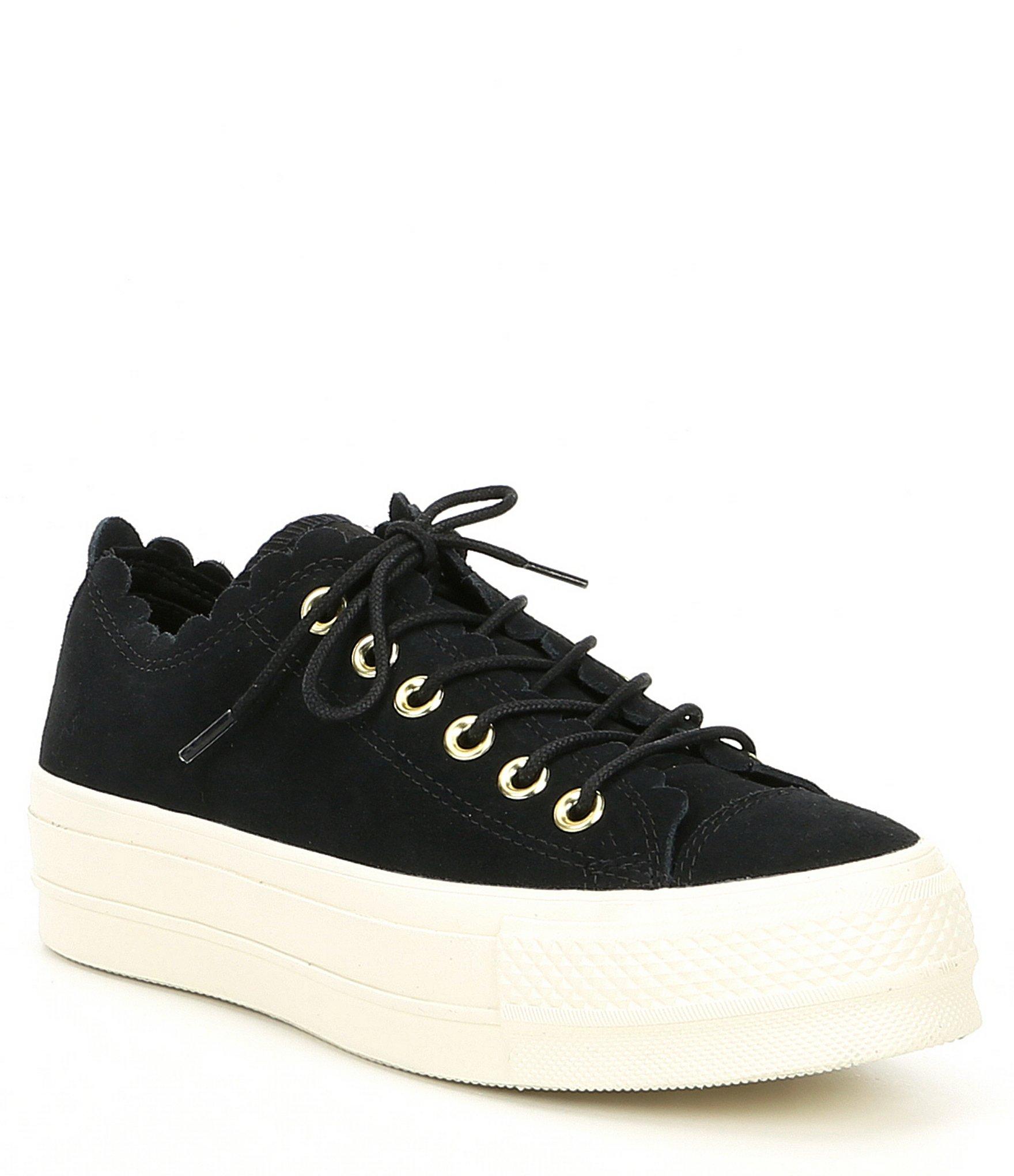 converse chuck taylor all star lift frilly thrills low top