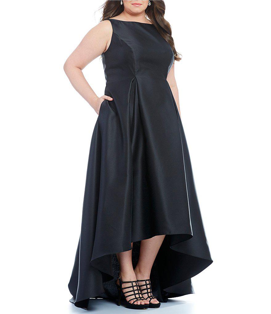 Lyst - Adrianna Papell Plus Sleeveless High-low Ball Gown ...