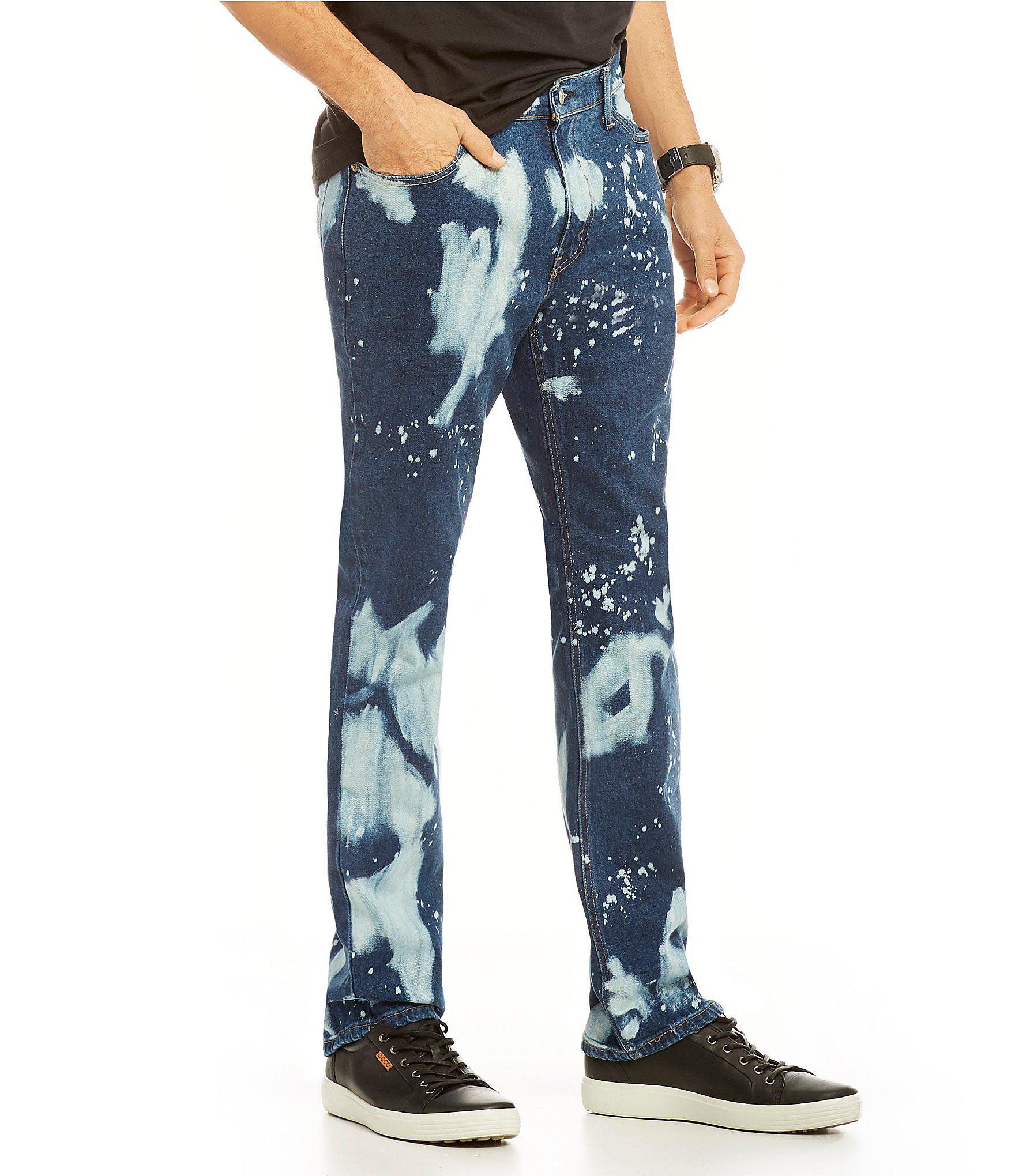 levis paint splatter jeans