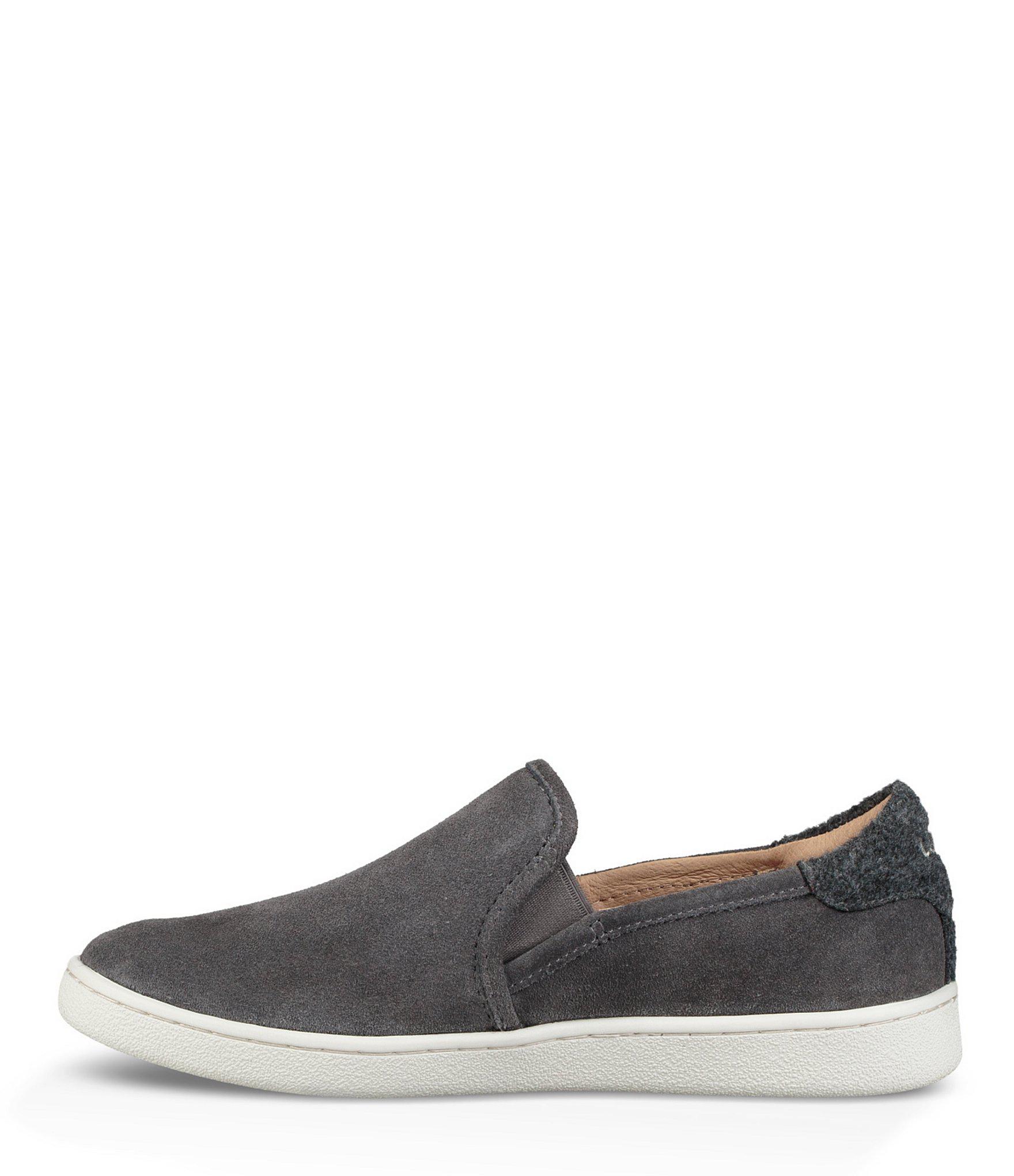 UGG Cas Suede Slip On Sneakers in Charcoal (Gray) - Lyst