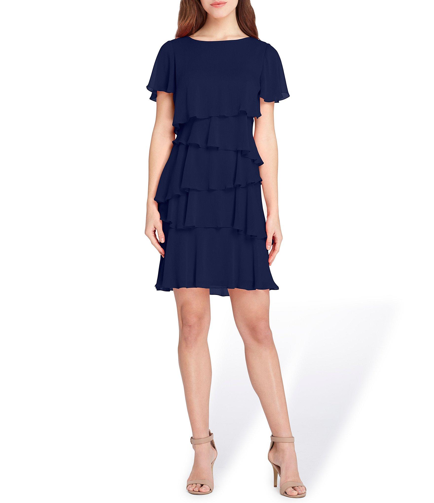 beaded column gown with mock neckline