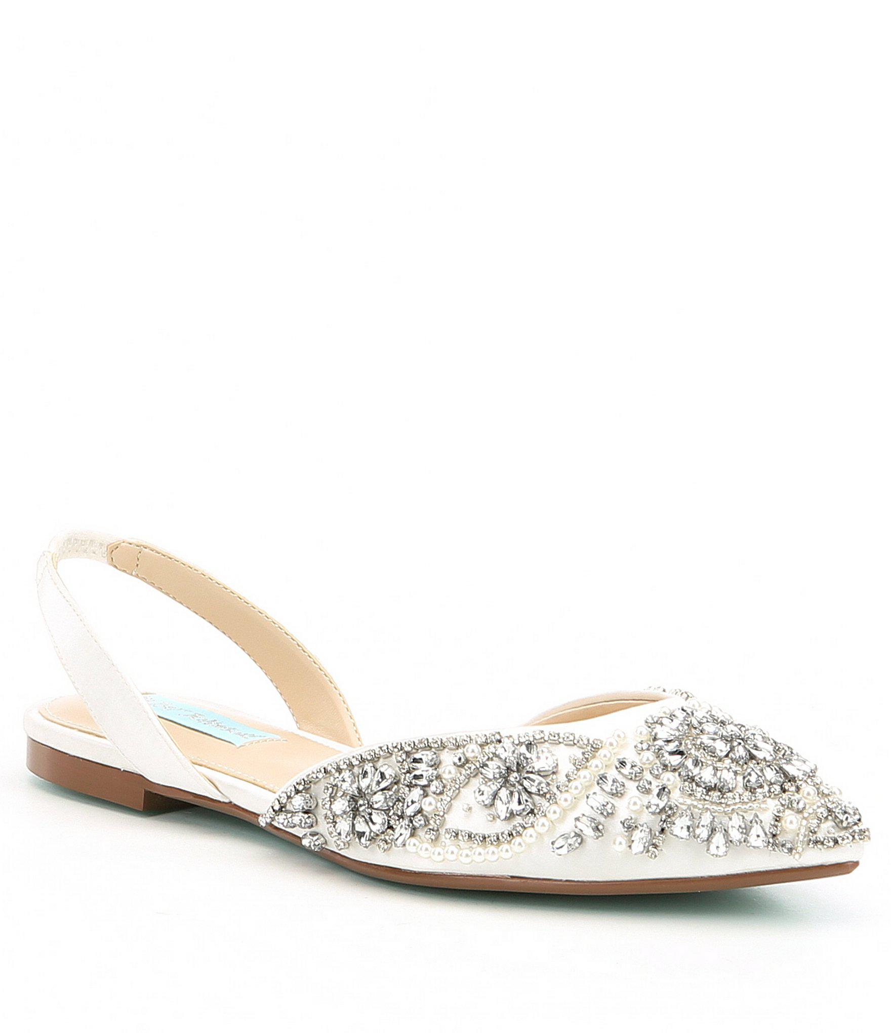 blue slingback flats