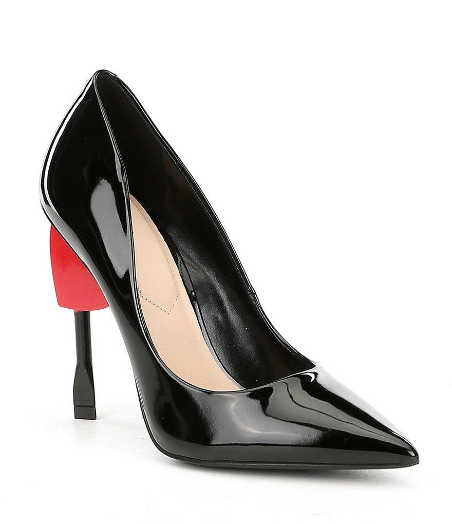 aldo red patent heels