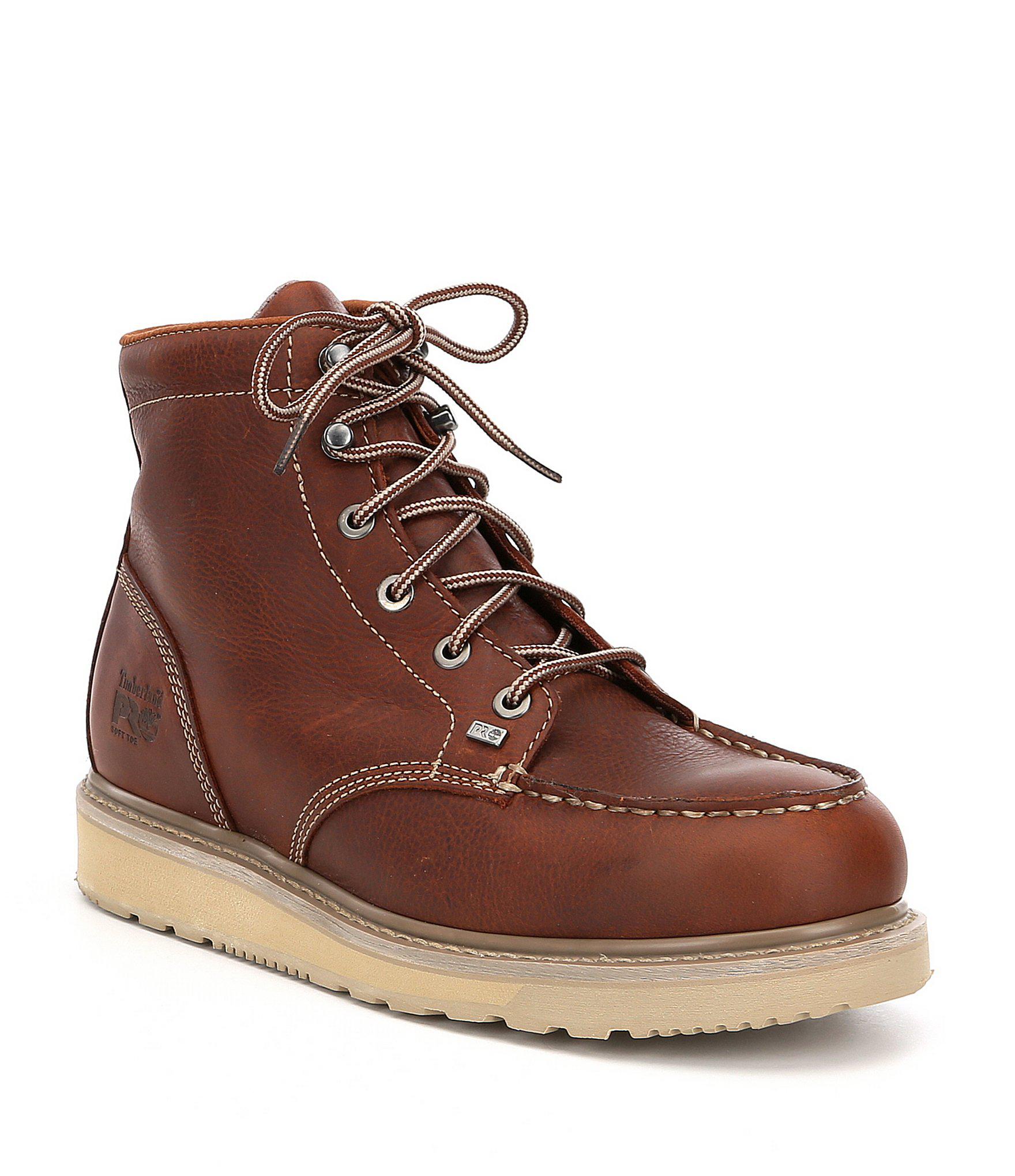timberland pro moc toe boots