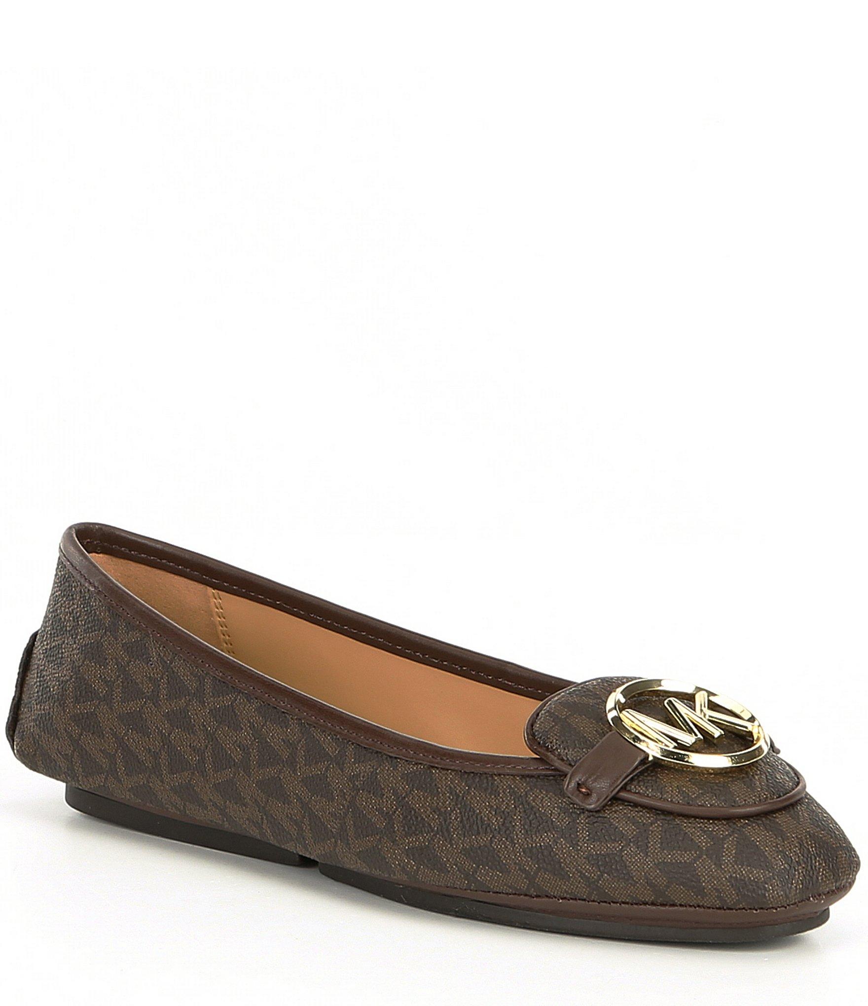 michael kors leather moccasins