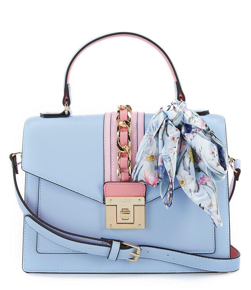 ALDO Glendaa Small Top Handle Handbag in Light Blue (Blue) - Lyst
