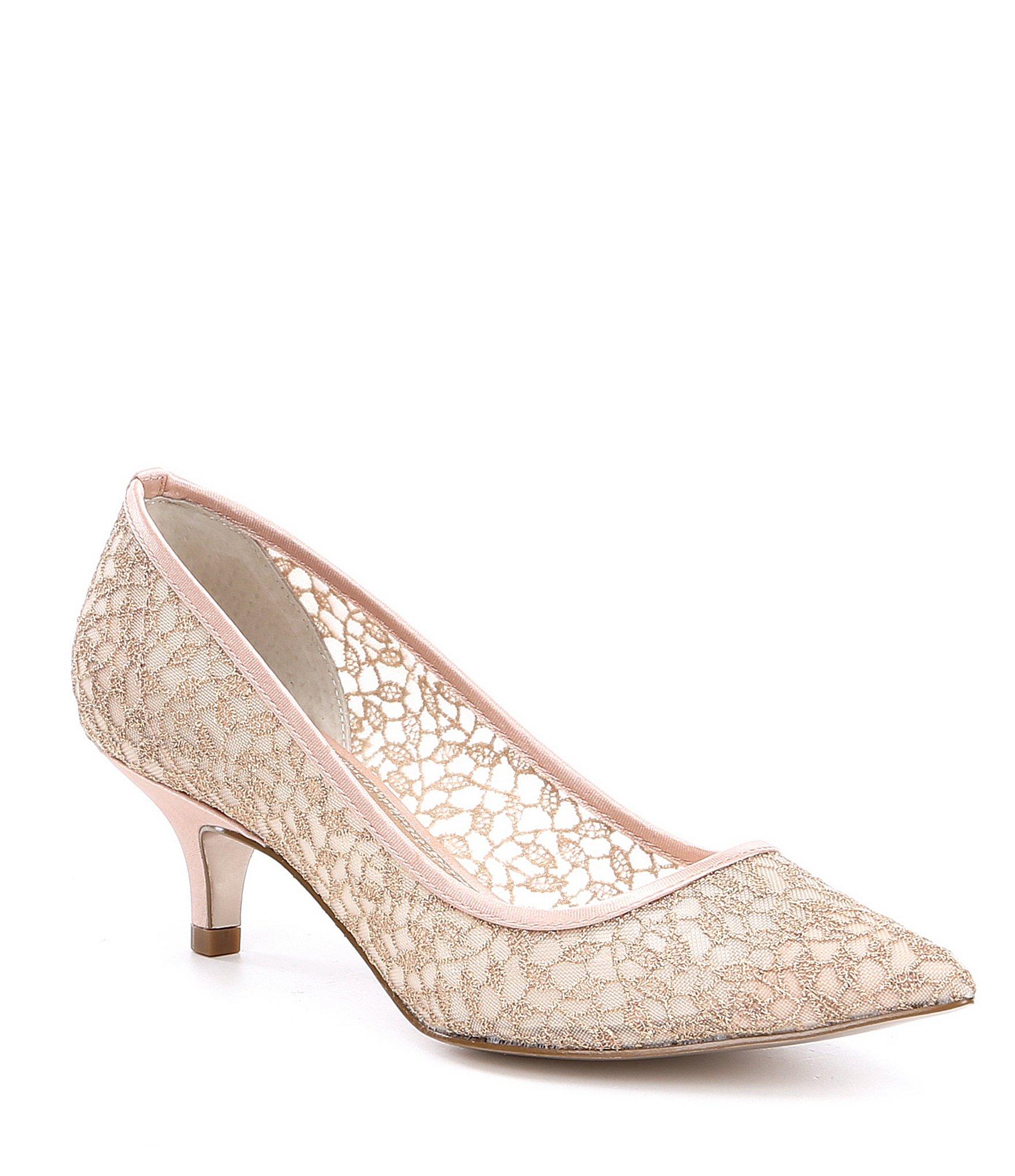 adrianna papell lois lace evening pumps