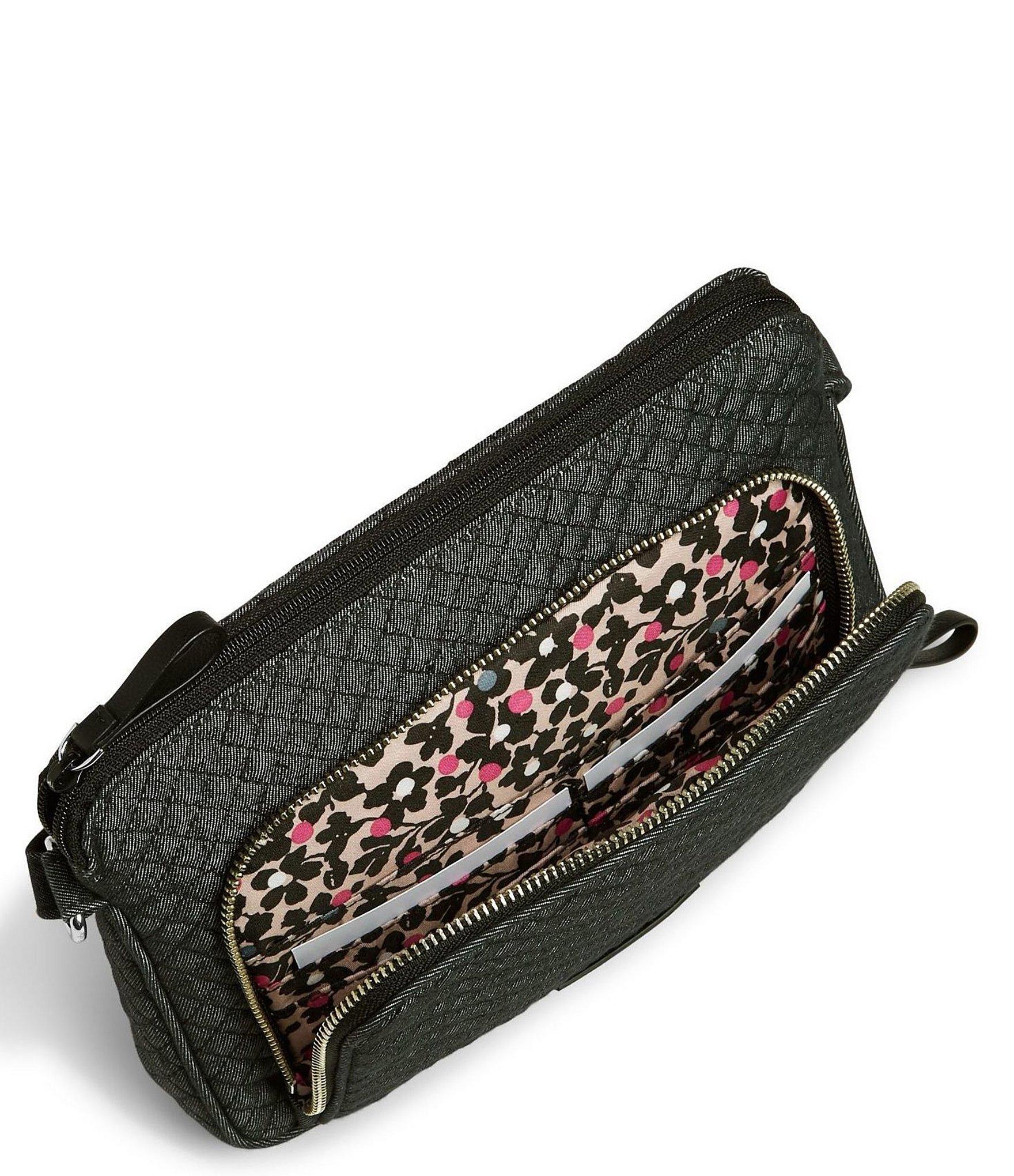 Vera Bradley Denim Iconic Rfid Little Hipster Quilted Crossbody Bag in Denim Navy (Blue) Lyst