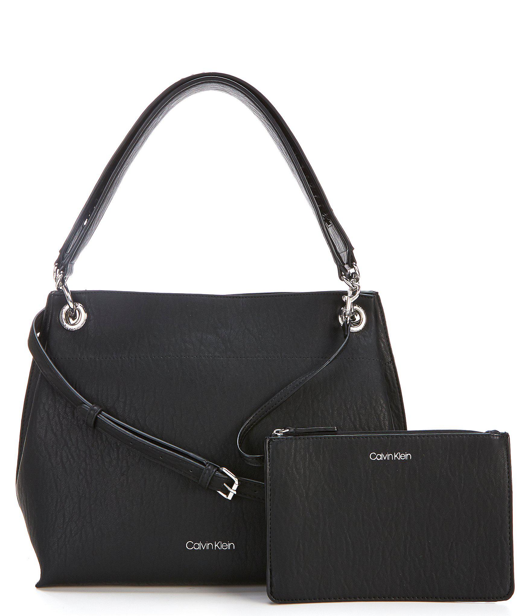 Calvin Klein Raya Hobo Bag in Black/Black (Black) Lyst