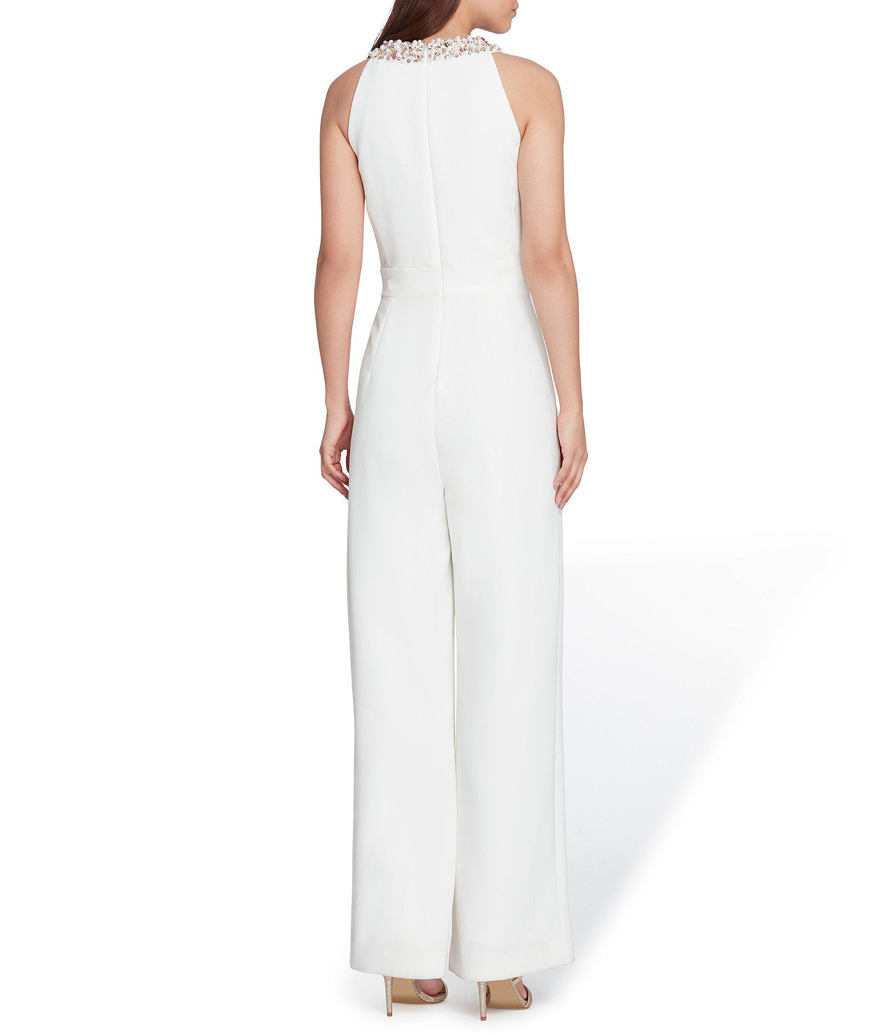 tahari asl halter jumpsuit