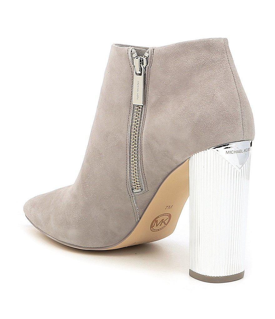 michael kors paloma suede bootie
