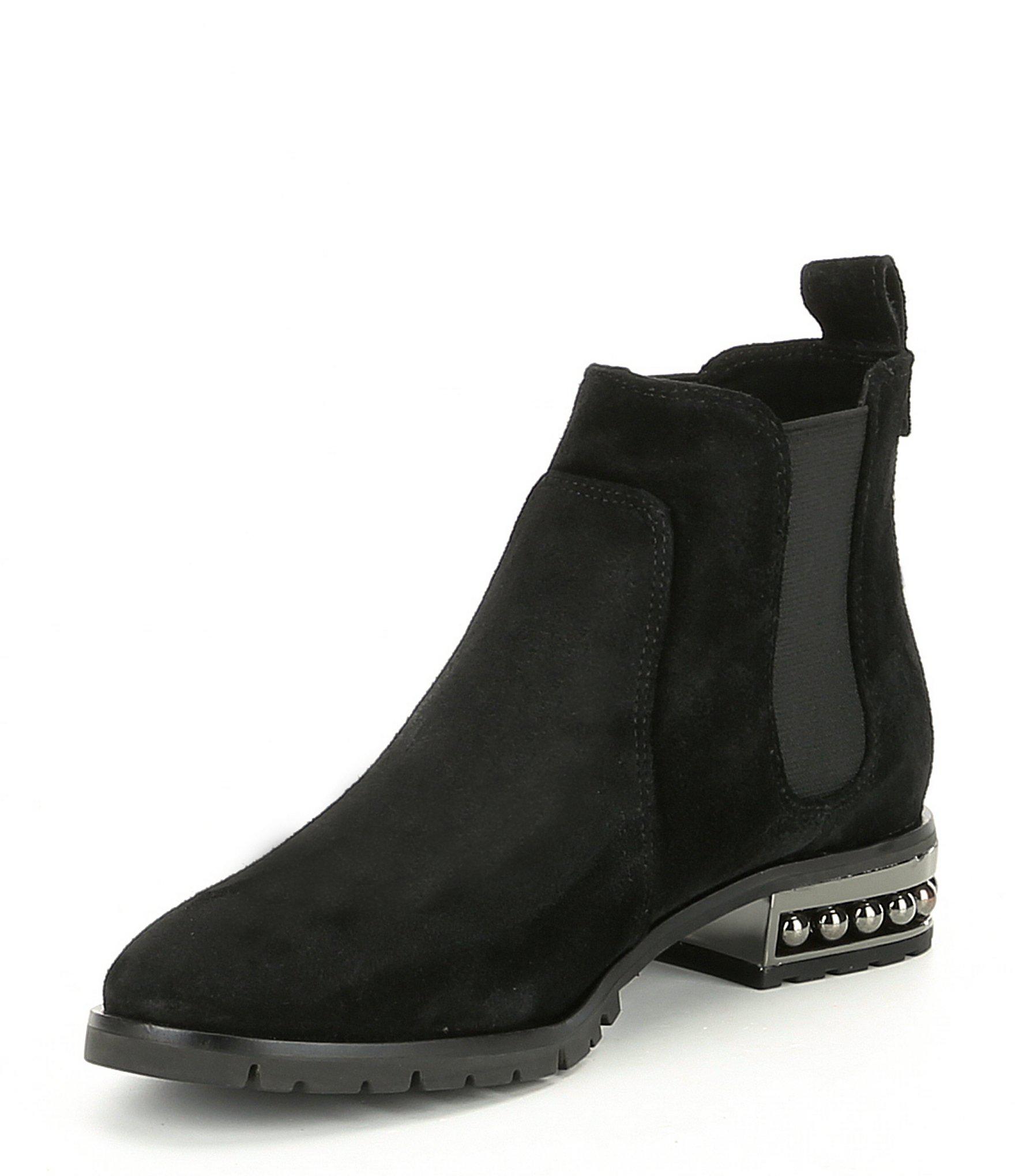 karl lagerfeld paris saxe beaded leather chelsea boots