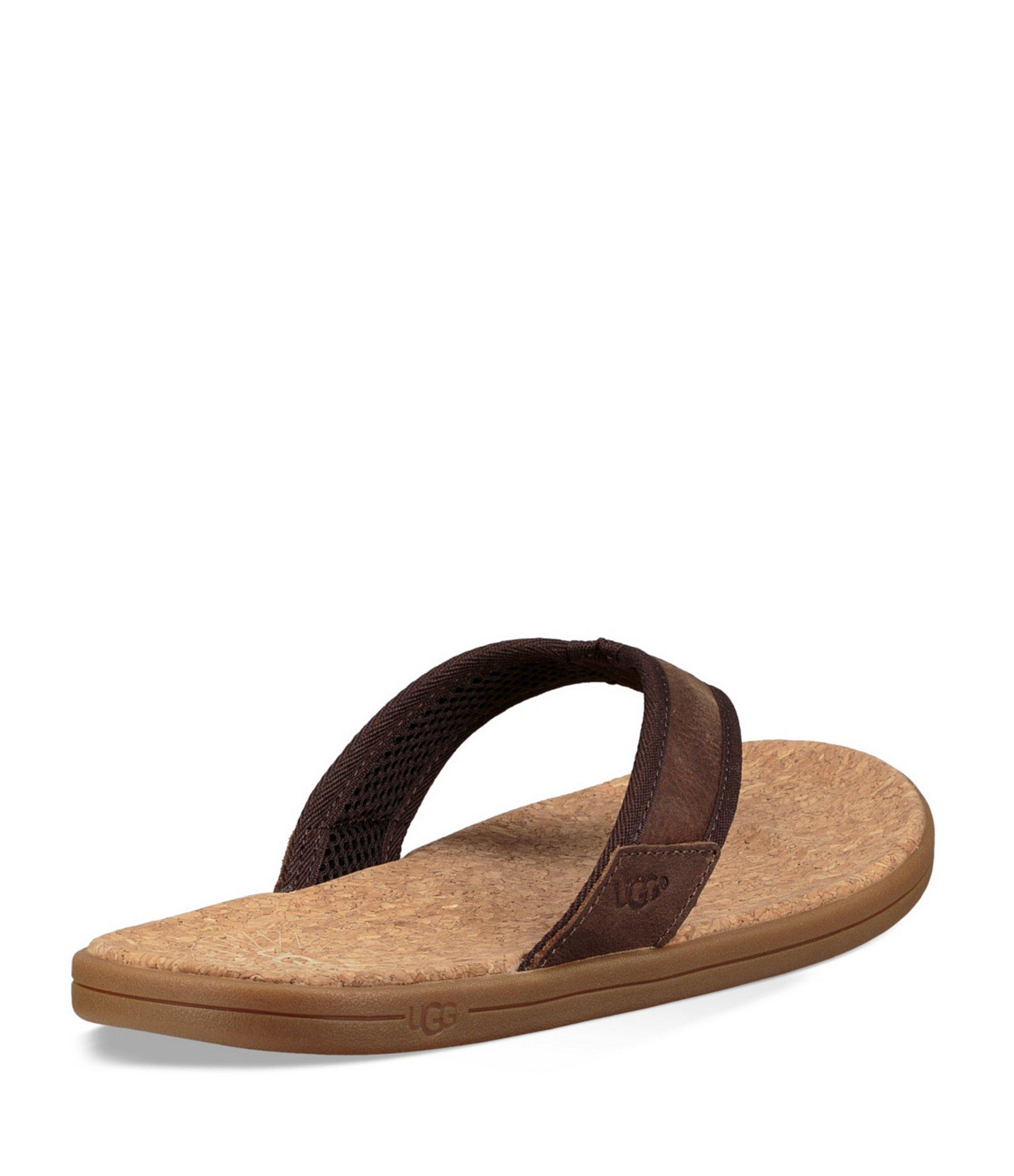 ugg seaside leather flip flop