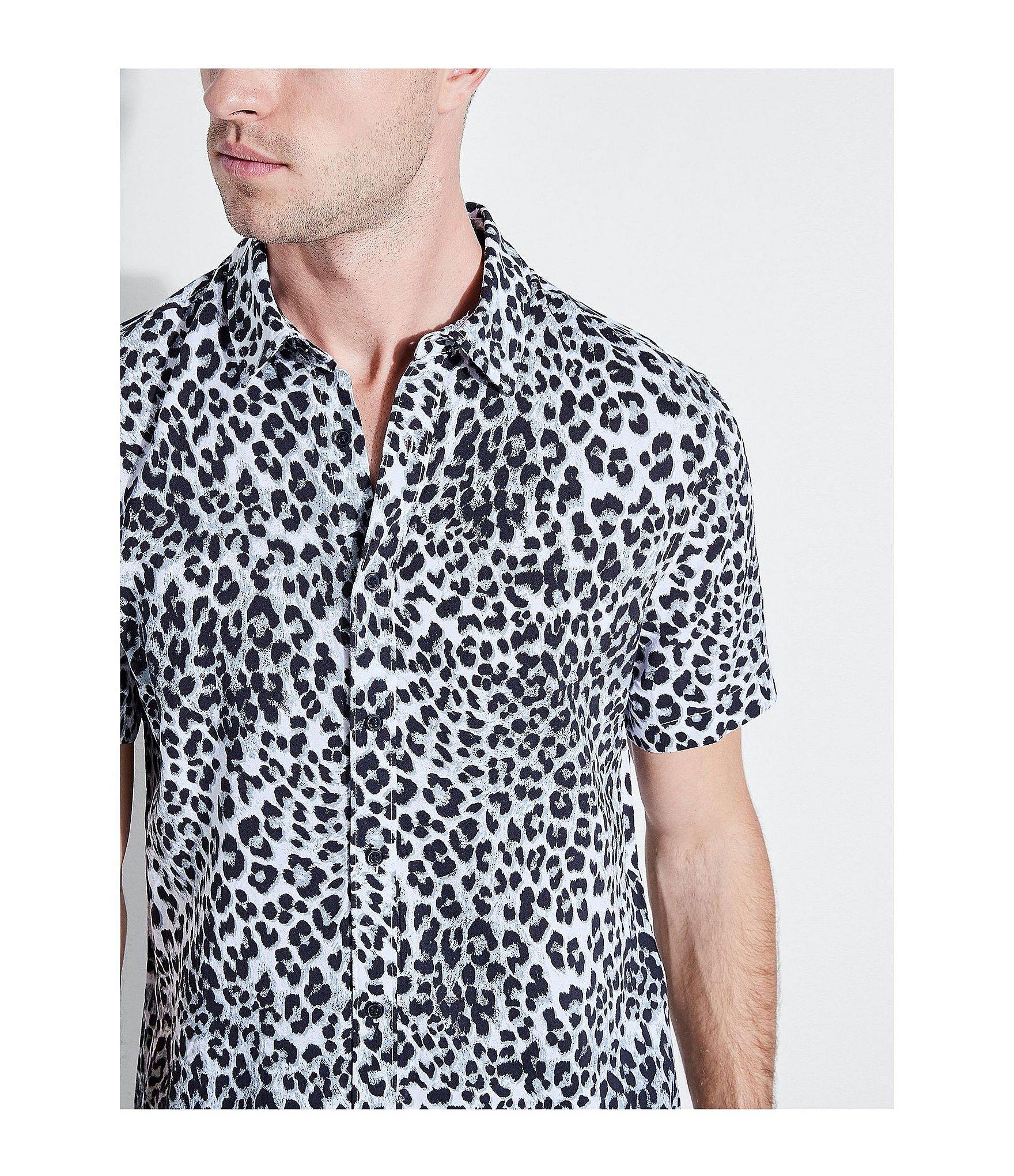 guess leopard print shirt