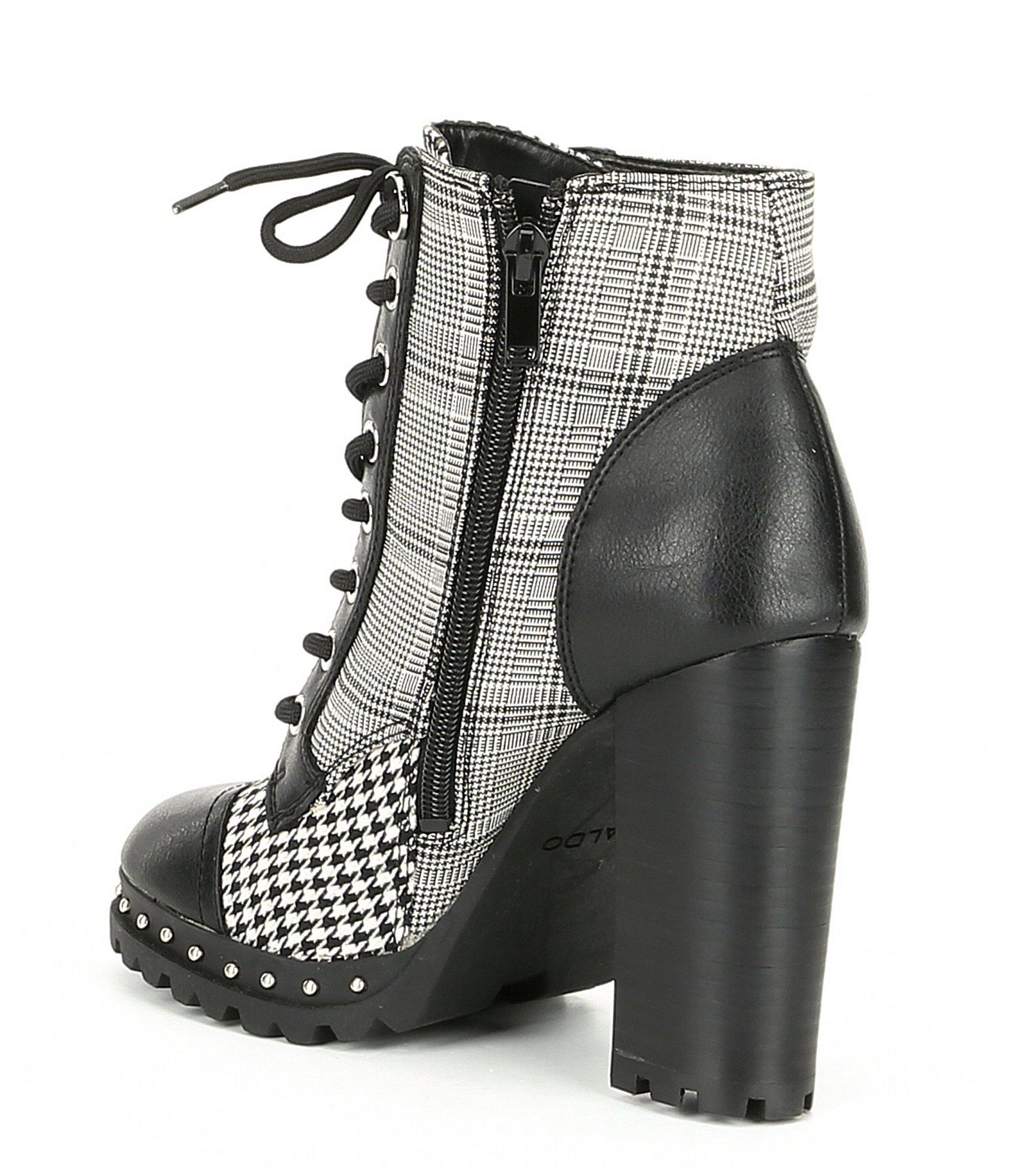 aldo block heel booties