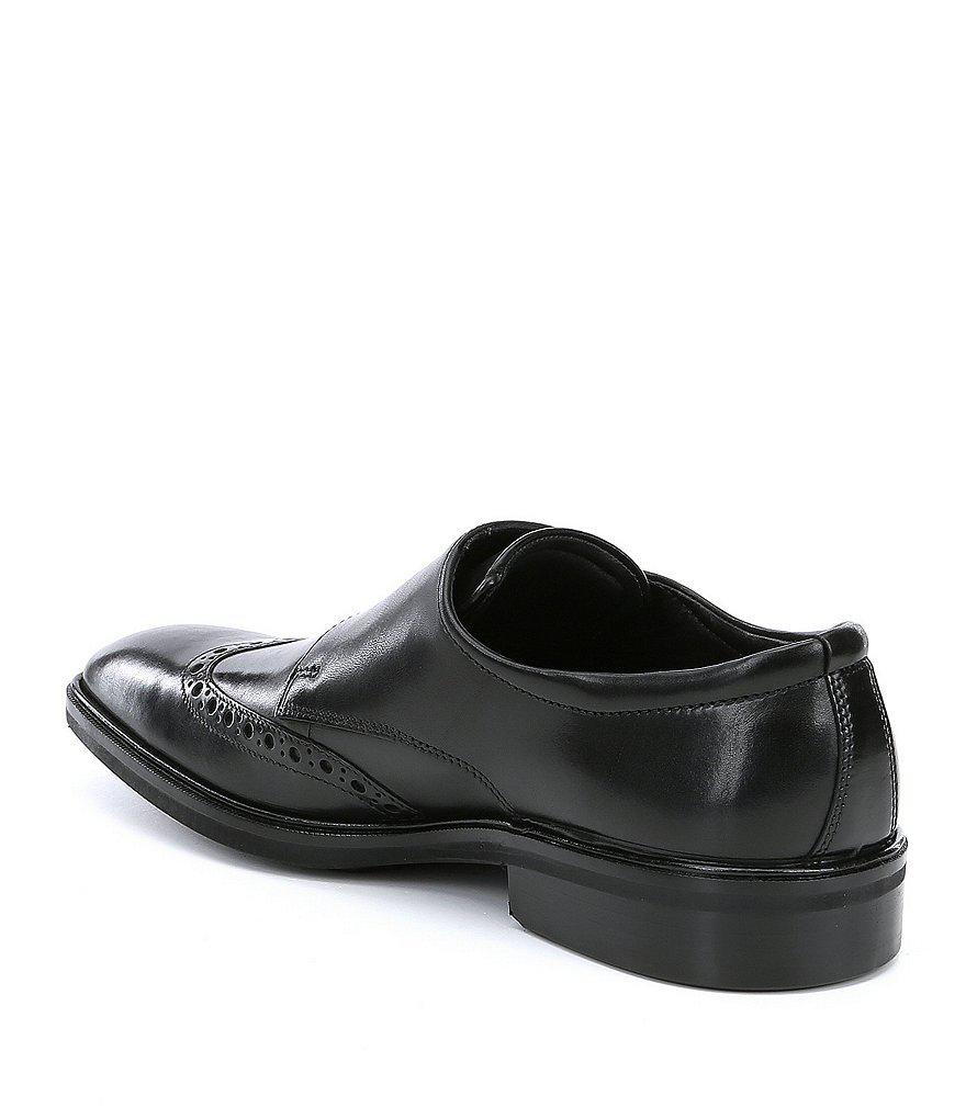 ecco double monk strap