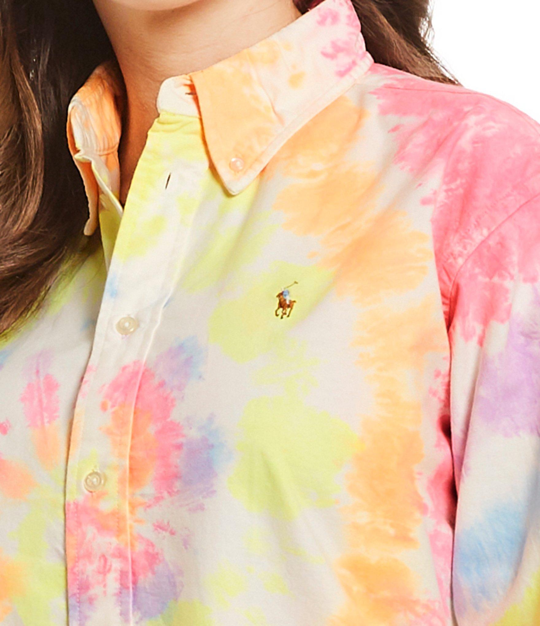 polo big fit tie dye shirt