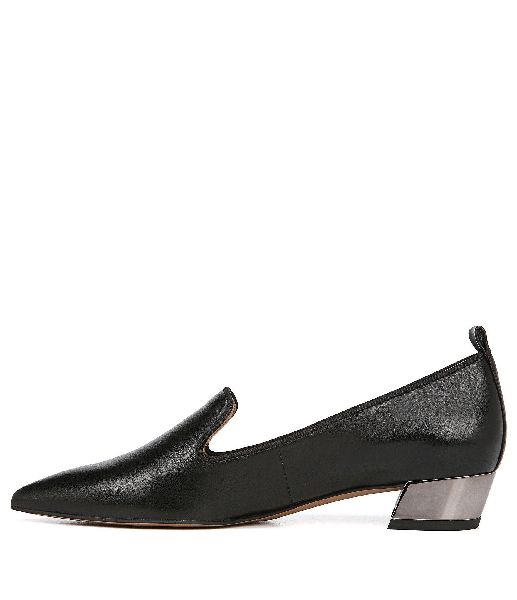 Franco Sarto Leather Vianna Pointed-toe Loafers in Black - Save 51% - Lyst