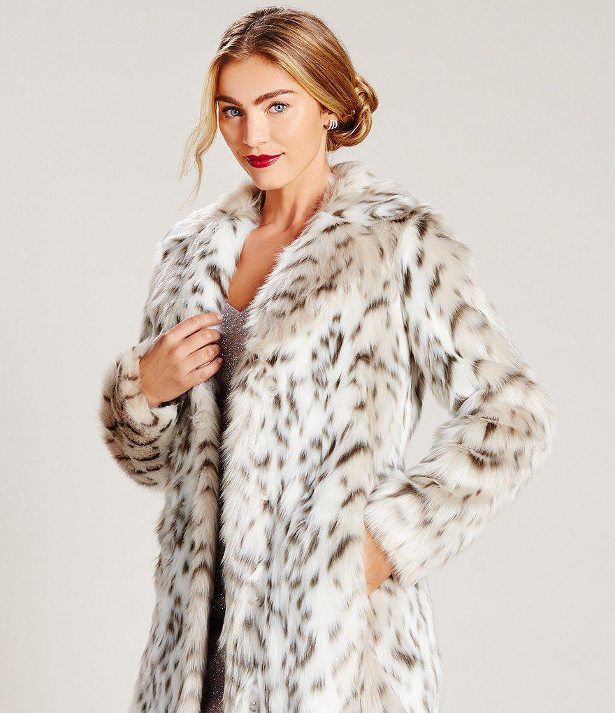 Big Girls Snow Leopard Faux Coat 7 12 Sophia S Style The Vintage Interviews