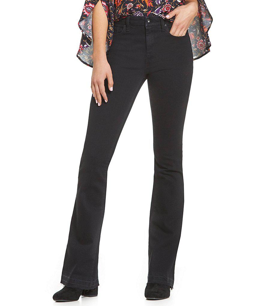 Jessica Simpson Denim Adored High-rise Flare-leg Jeans in Black - Lyst