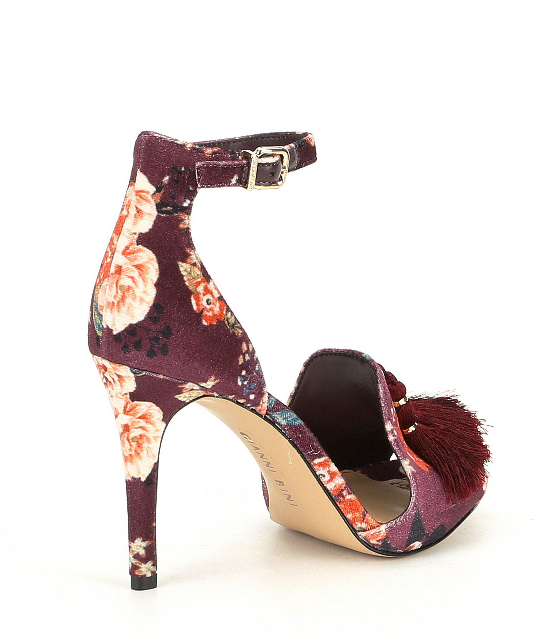 gianni bini floral heels