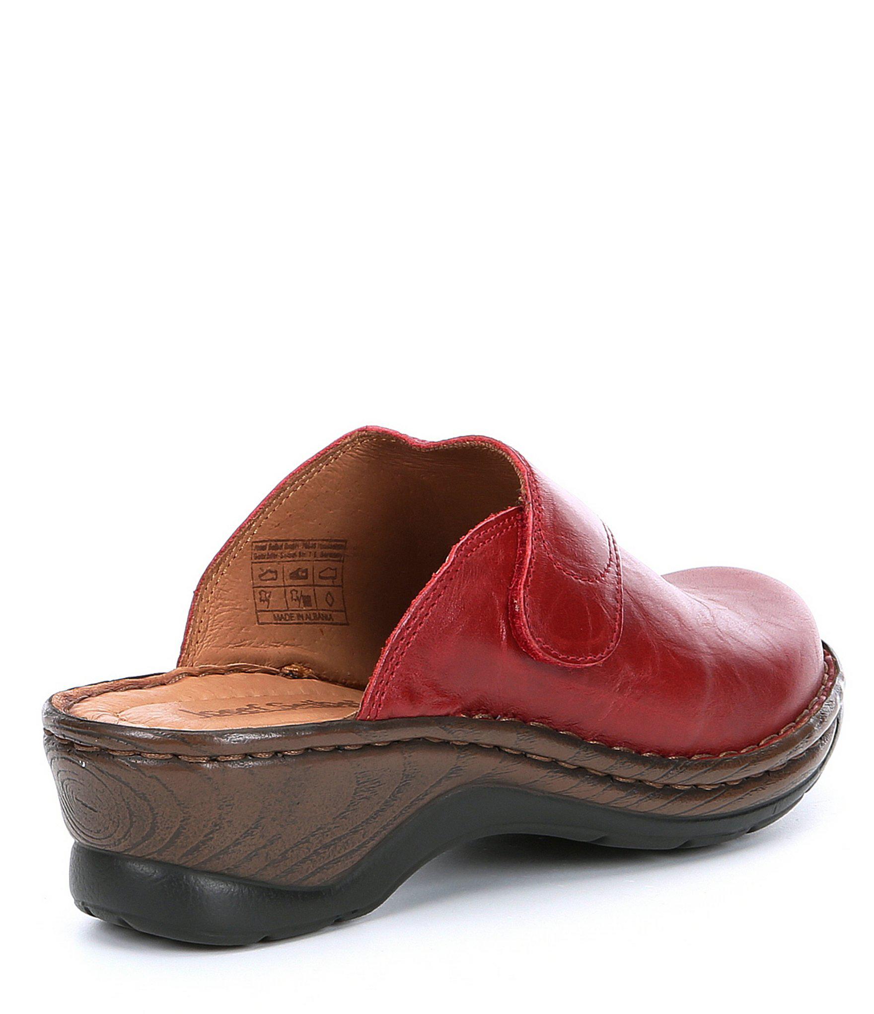 josef seibel leather clogs