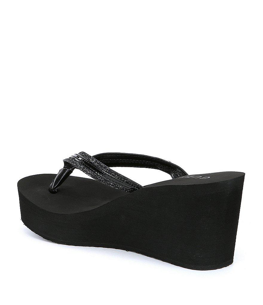 guess sierra wedge flip flop